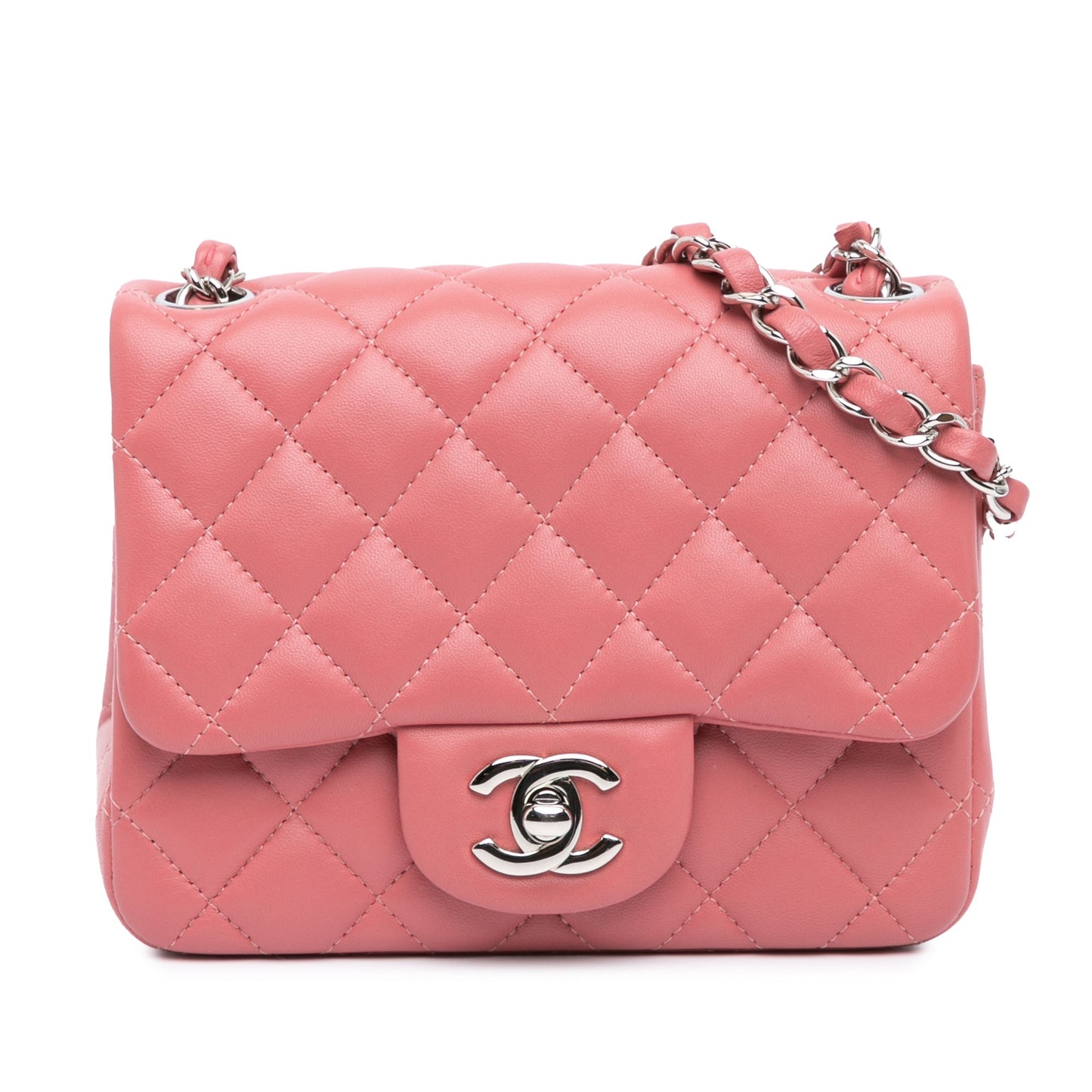 Chanel Sac Mini Square Classic Lambskin Single Flap