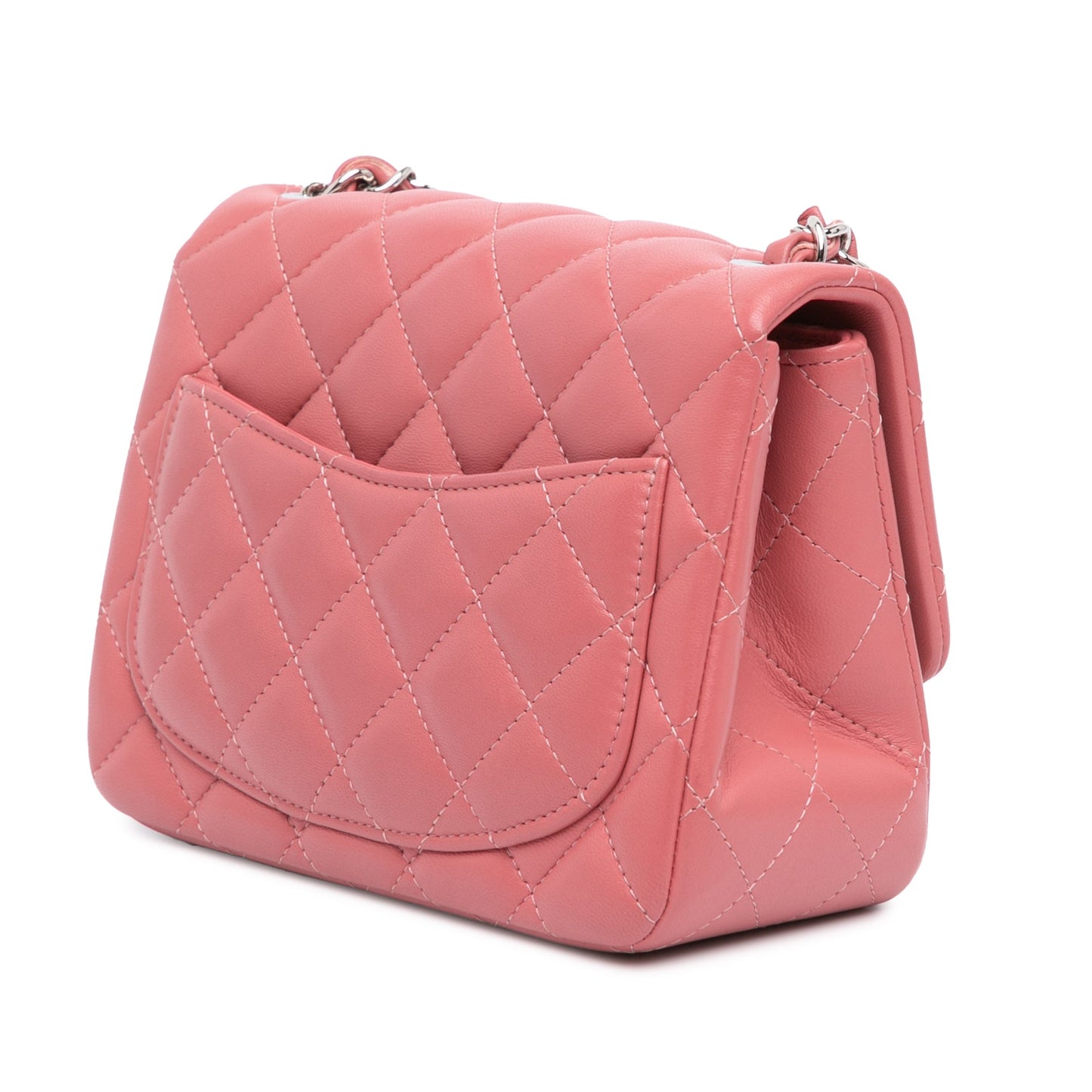 Chanel Sac Mini Square Classic Lambskin Single Flap