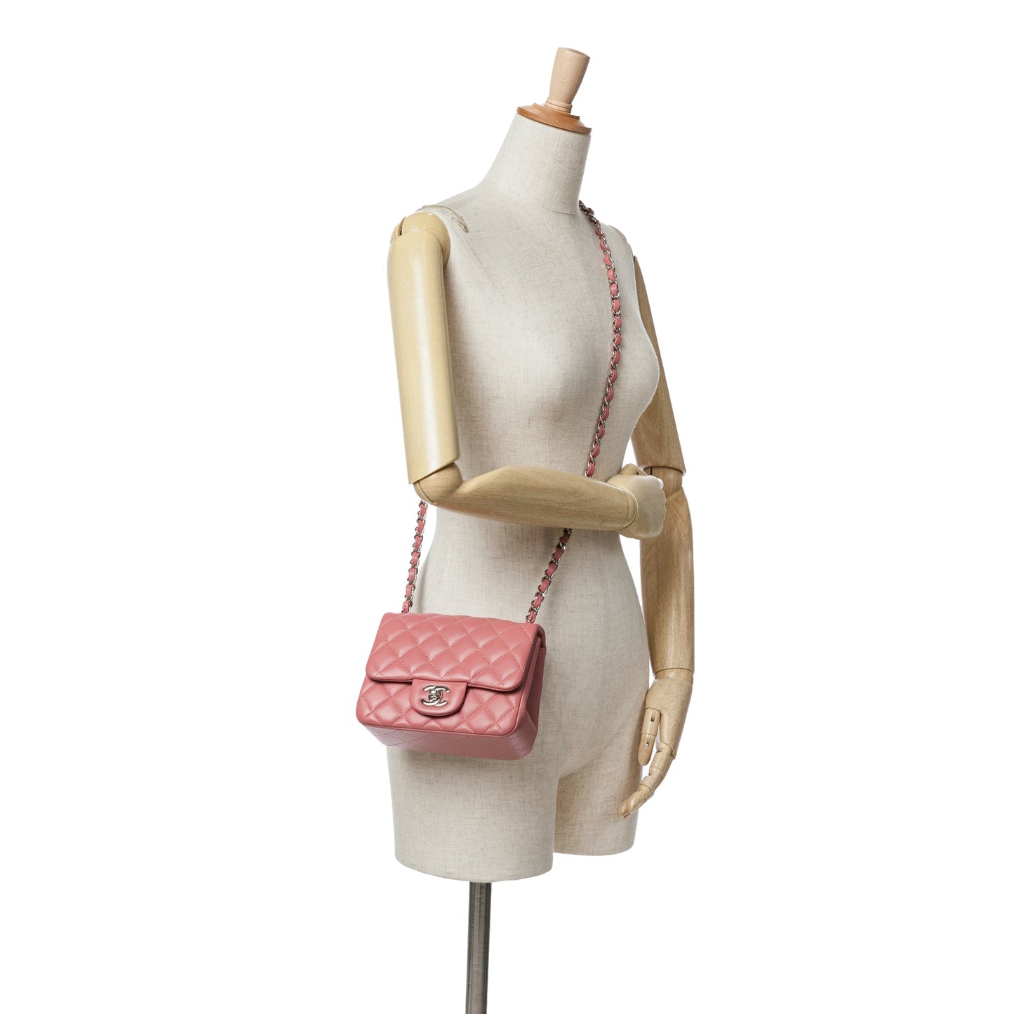 Chanel Sac Mini Square Classic Lambskin Single Flap