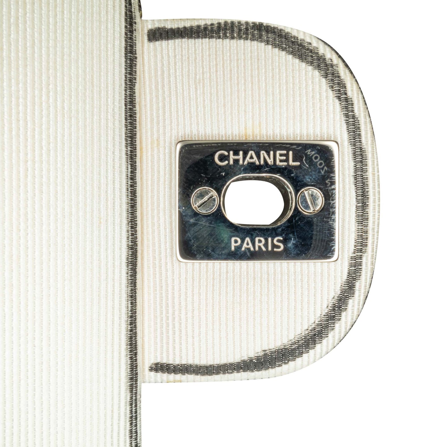 Chanel Sac Medium Classic Printed Grosgrain Double Flap