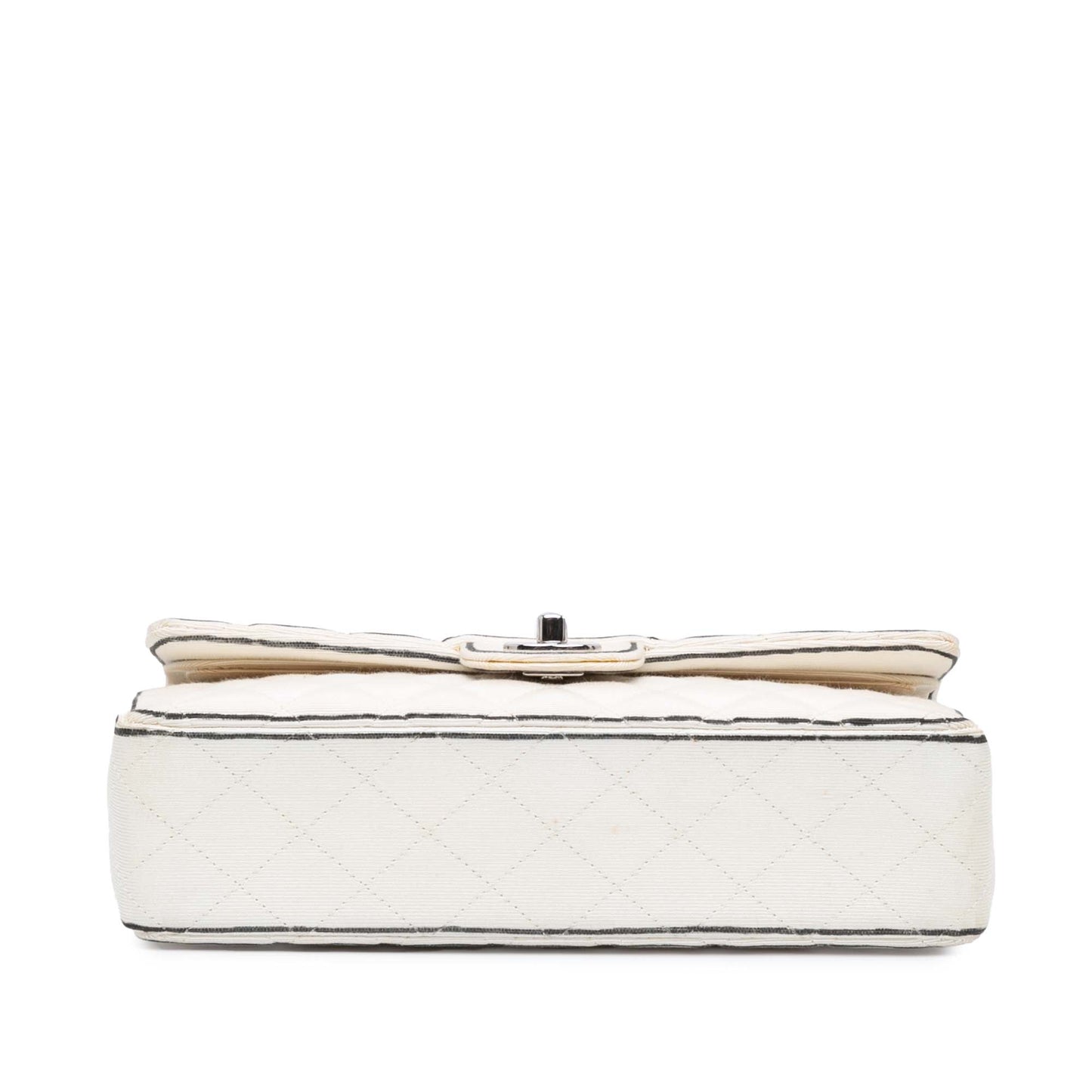Chanel Sac Medium Classic Printed Grosgrain Double Flap