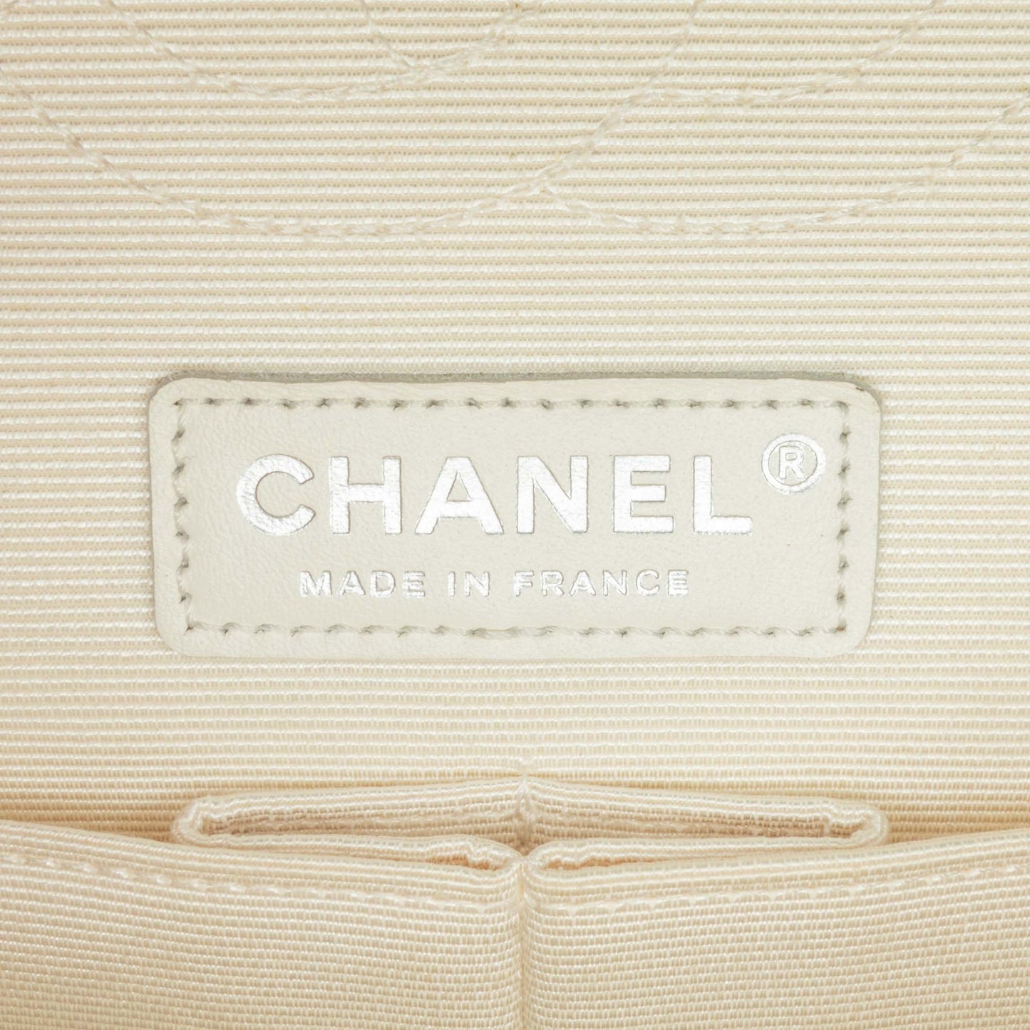 Chanel Sac Medium Classic Printed Grosgrain Double Flap