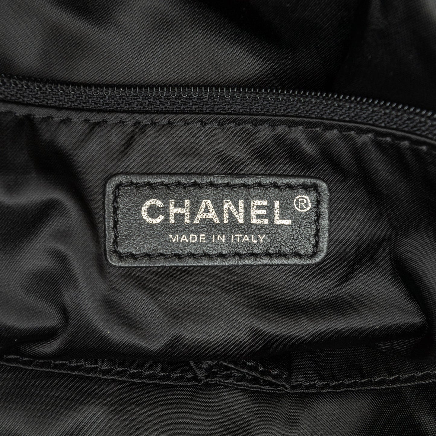 Black Chanel Large Quilted Knit Pluto Glitter Satchel