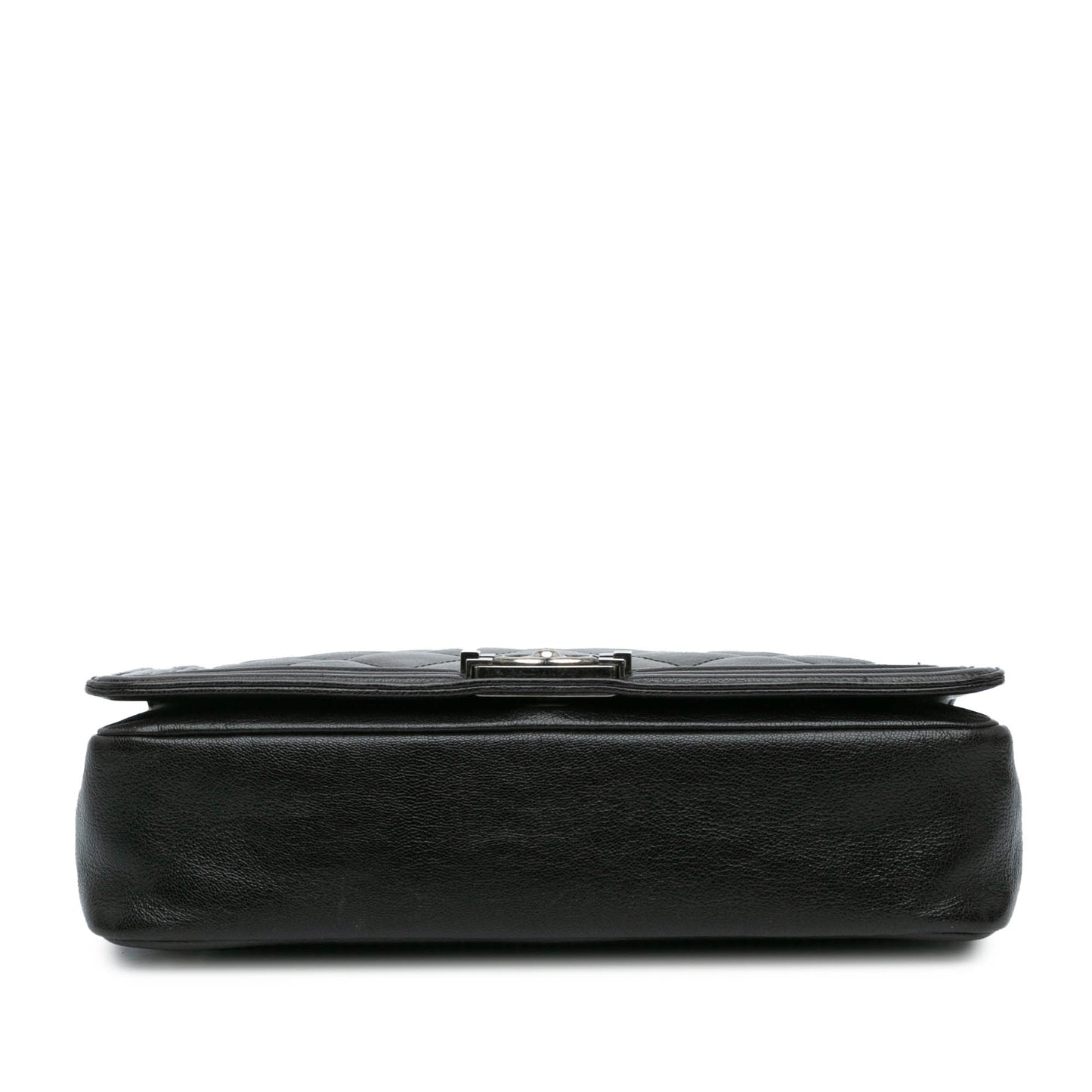 Black Chanel New Medium Quilted Goatskin Ombre Boy Flap Crossbody Bag