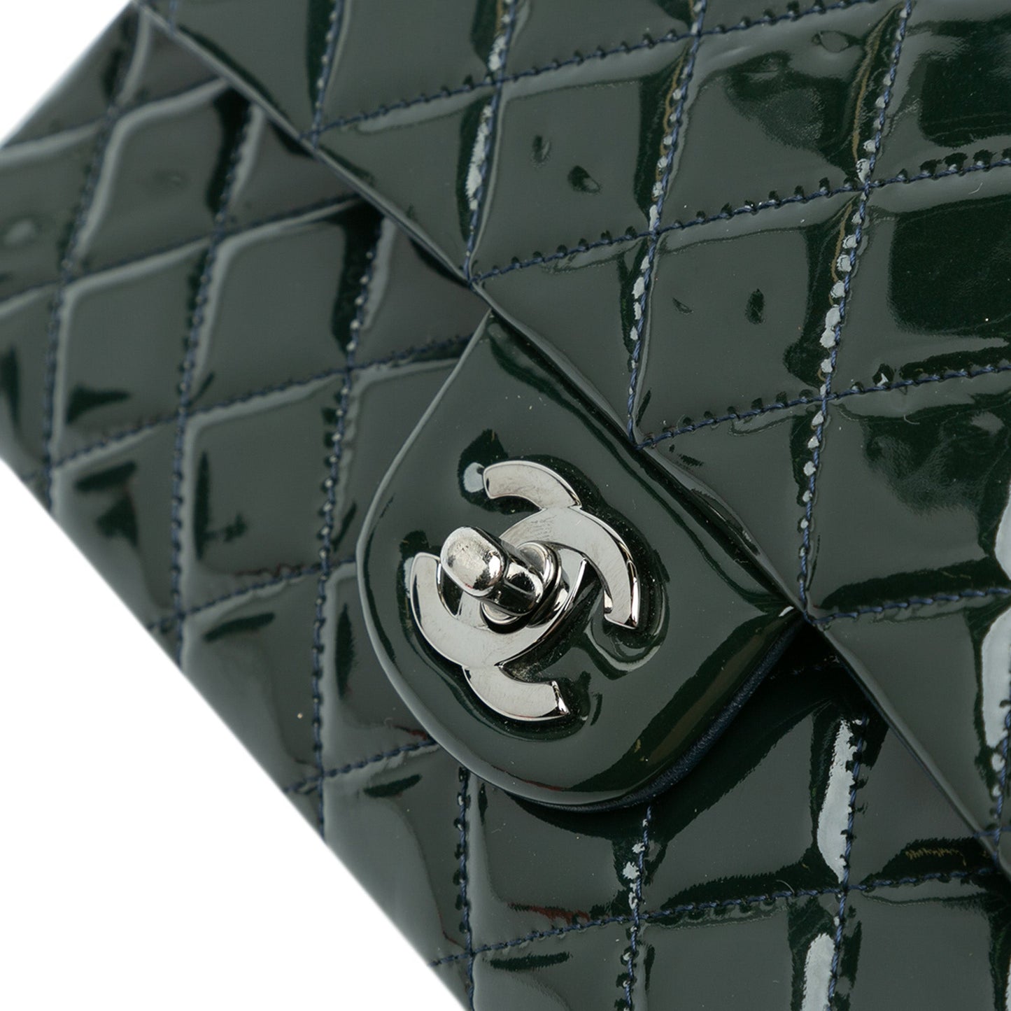 Chanel Sac Medium Classic Patent Double Flap