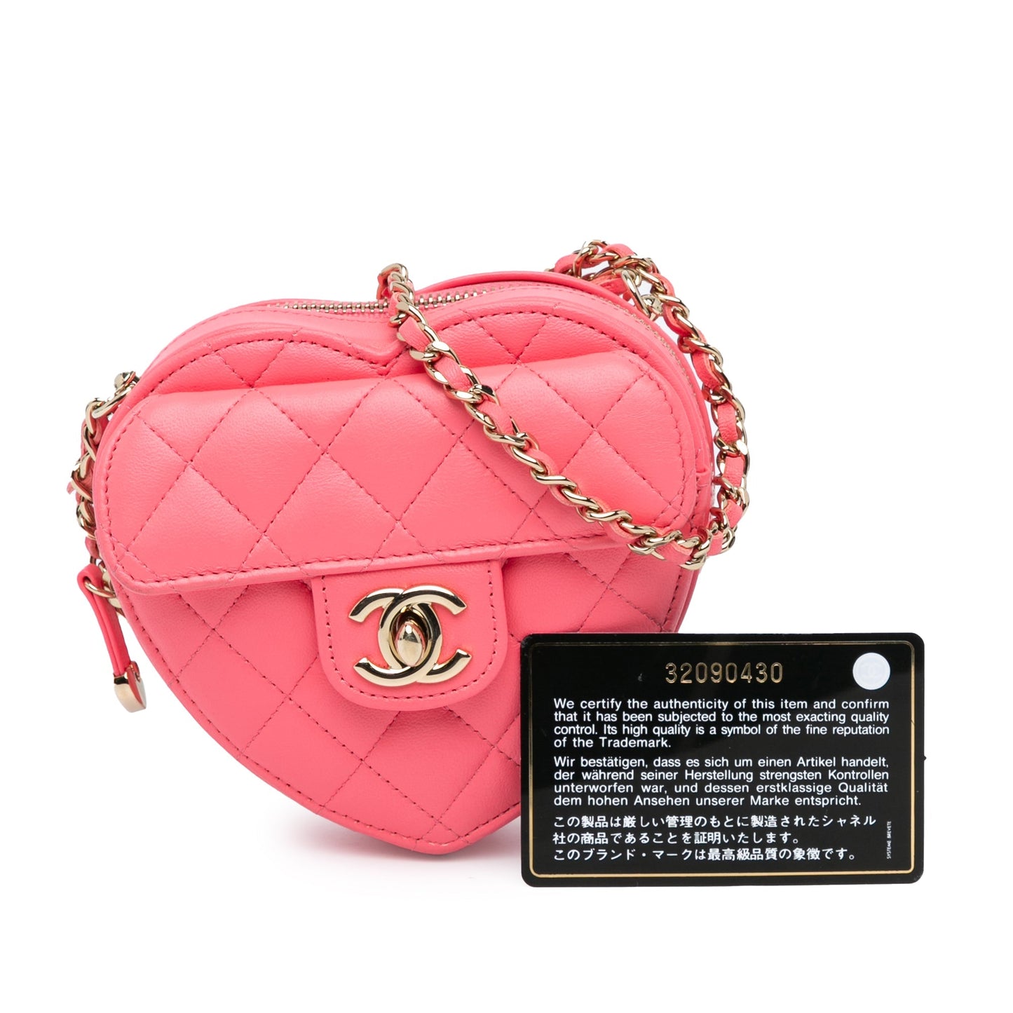 Chanel Sac Mini Lambskin CC in Love Heart Crossbody