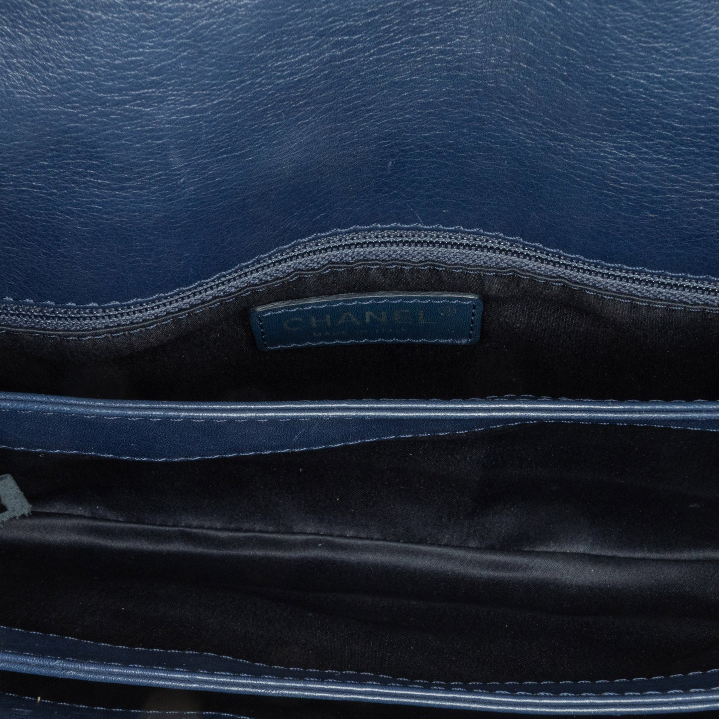 Blue Chanel Medium Stitched Calfskin Citizen Flap Crossbody Bag