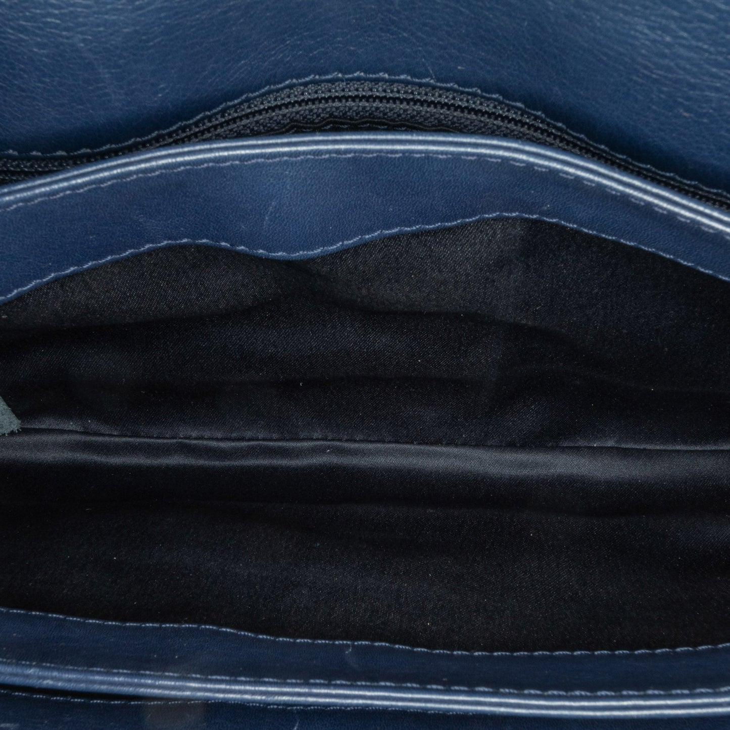 Blue Chanel Medium Stitched Calfskin Citizen Flap Crossbody Bag