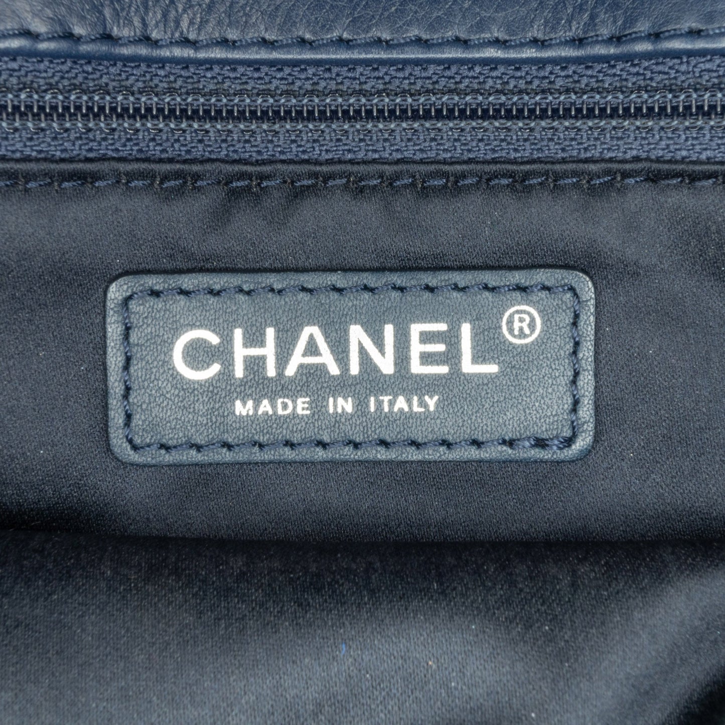 Blue Chanel Medium Stitched Calfskin Citizen Flap Crossbody Bag