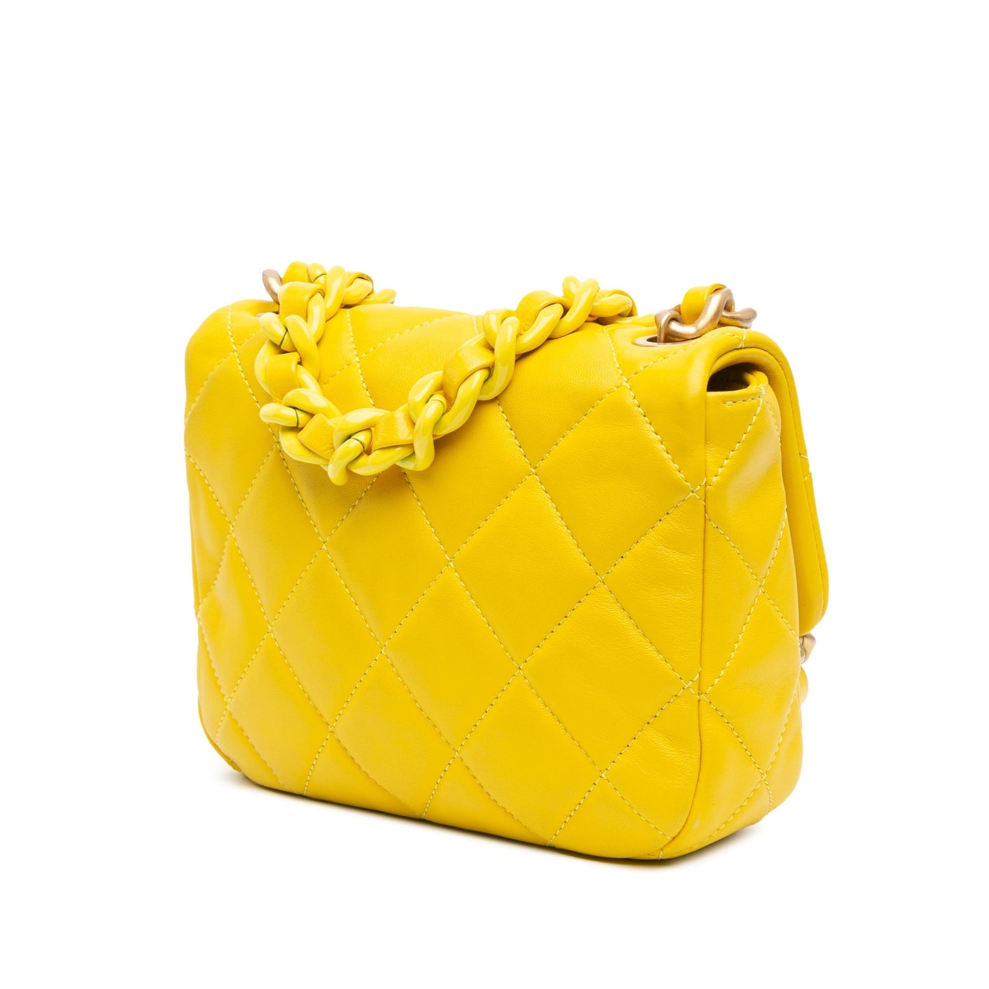 Chanel Sac Mini Quilted Lambskin Candy Chain Crossbody