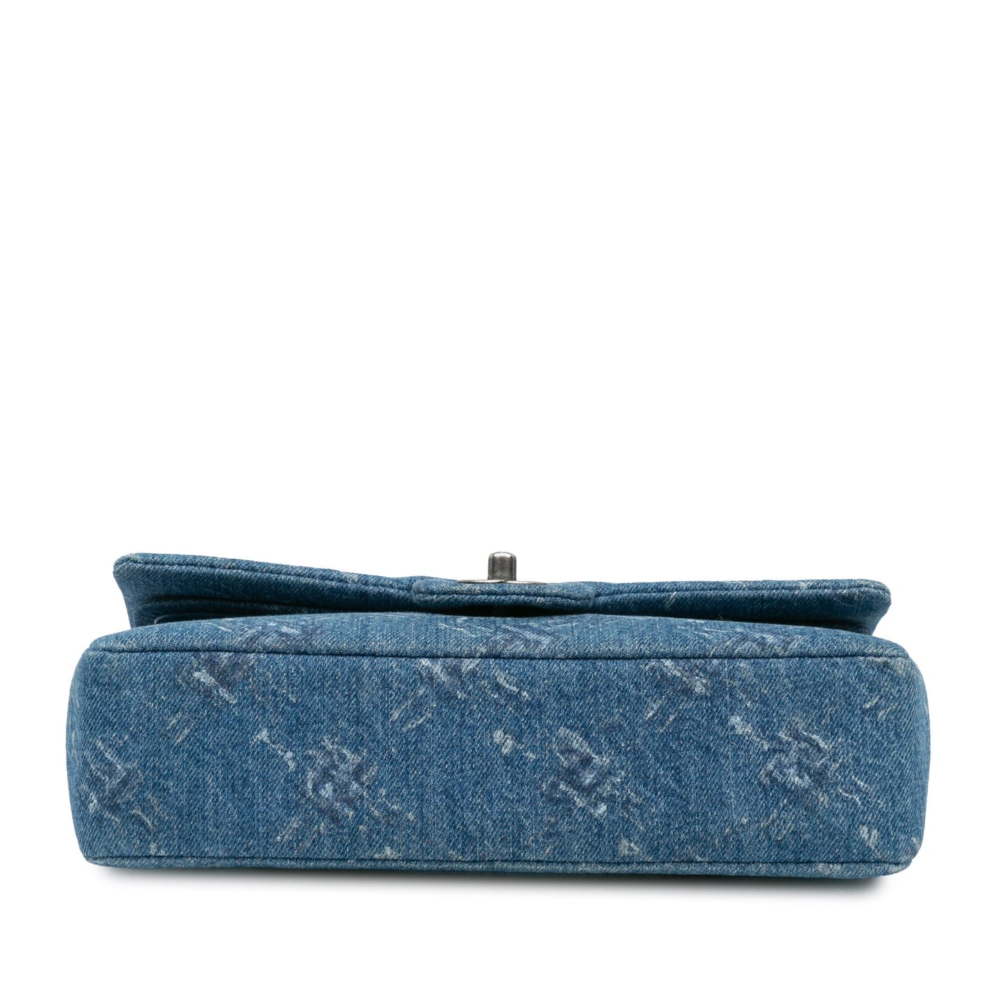 Chanel Sac Medium Classic Printed Denim Double Flap