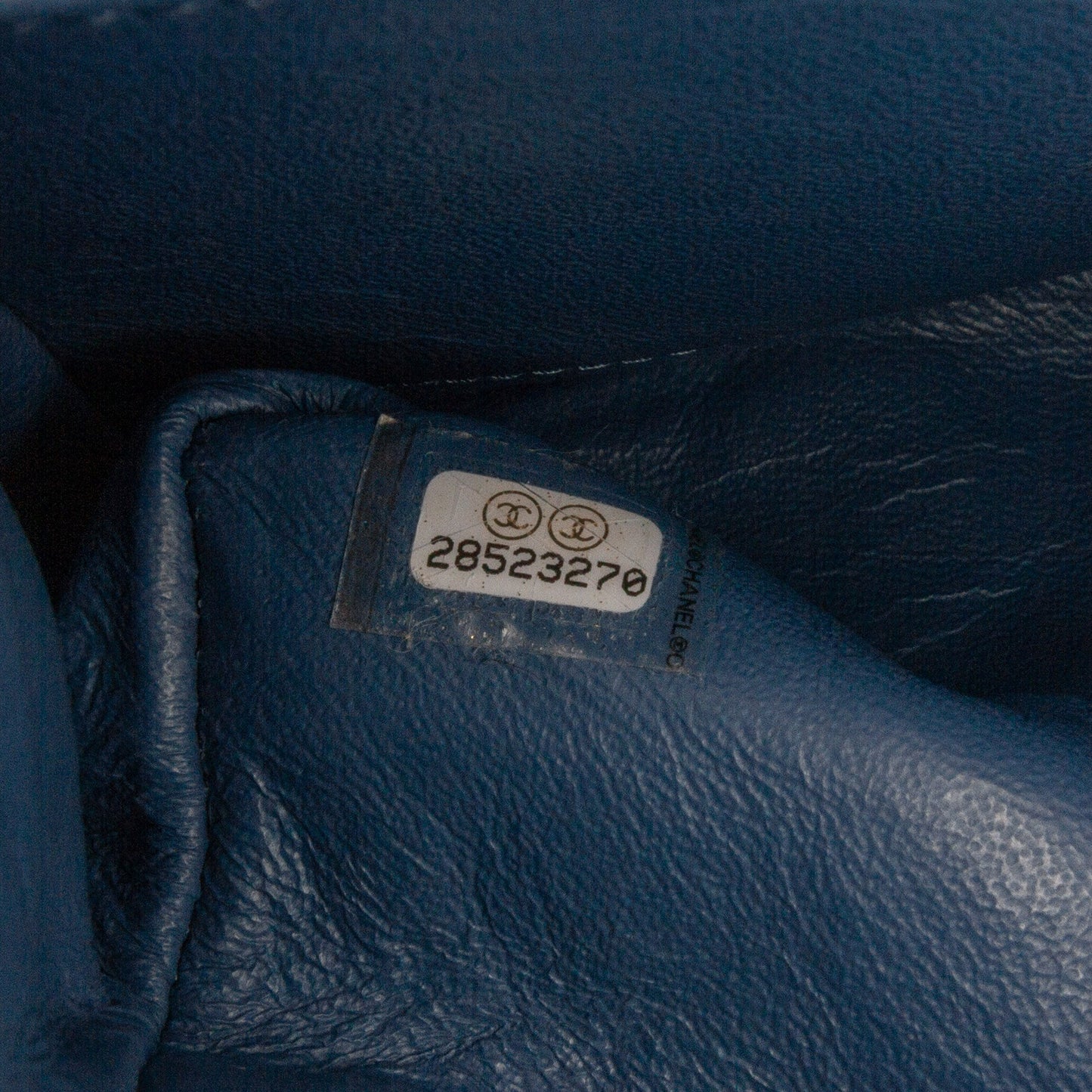 Chanel Sac Medium Classic Printed Denim Double Flap