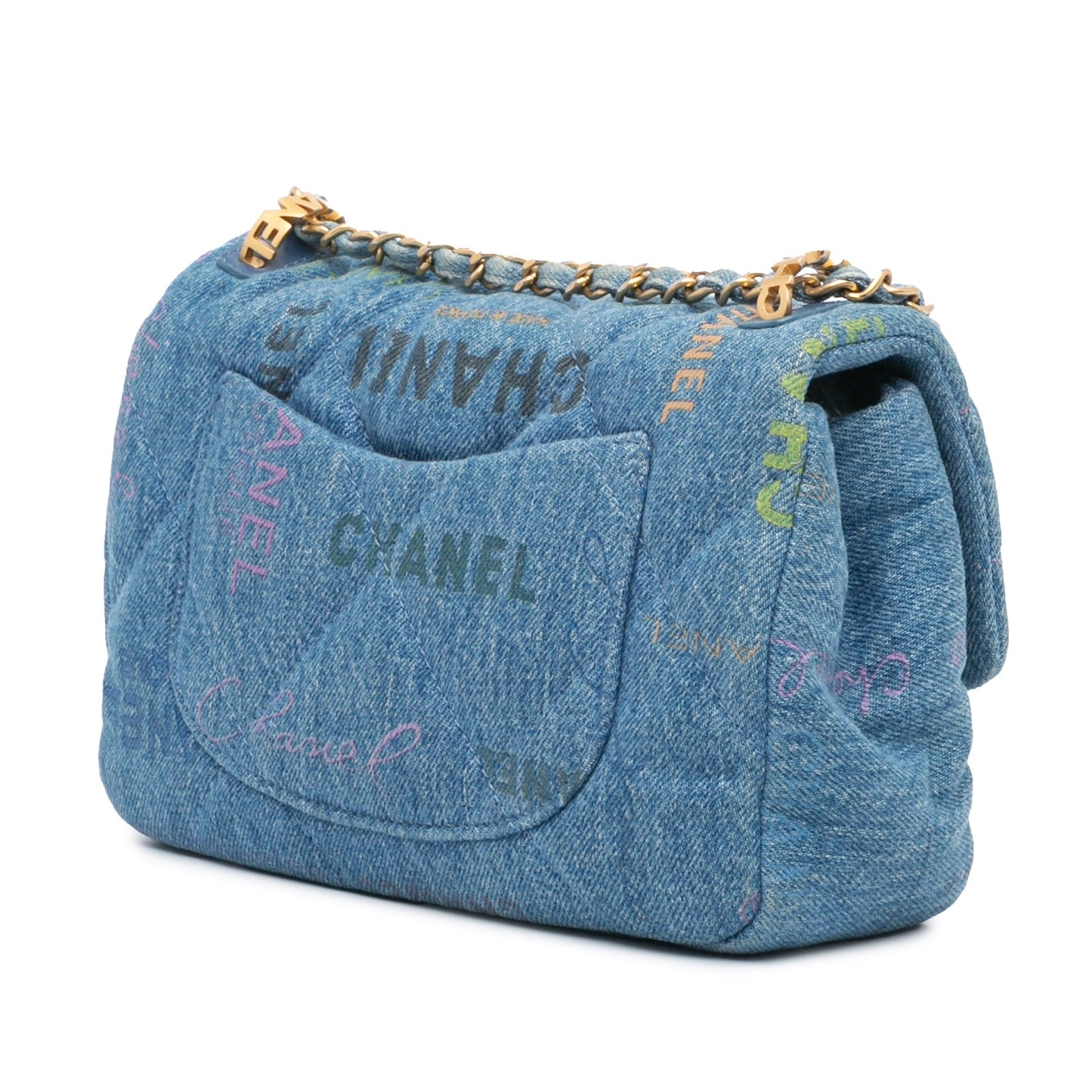 Chanel Sac Mini Rectangular Denim Mood Flap