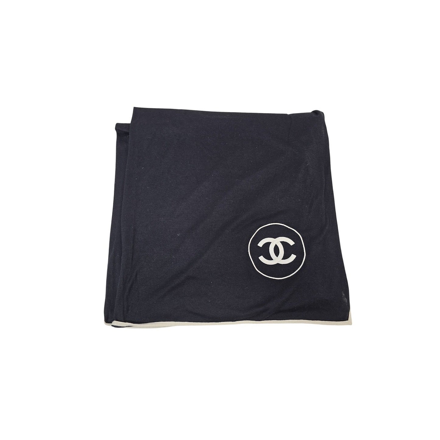 Chanel CC Logo Cashmere Silk Scarf
