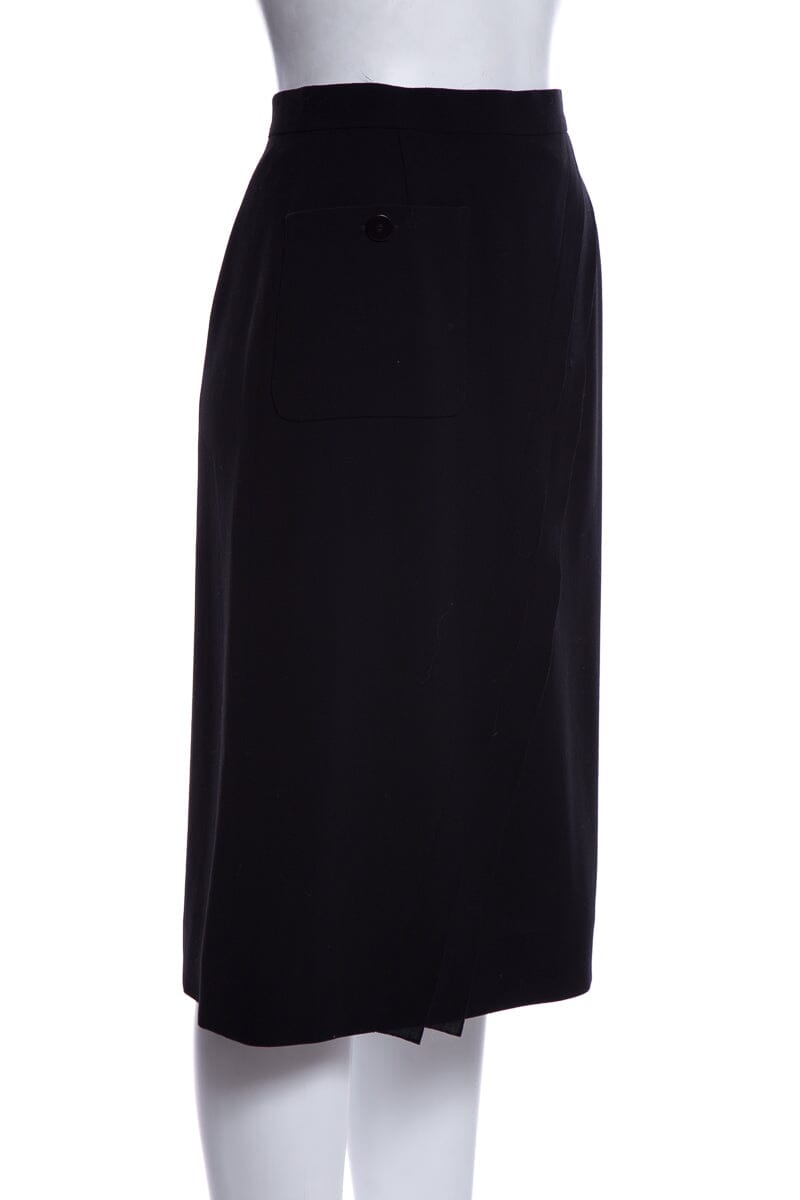Chanel Black Pencil Skirt SZ 38