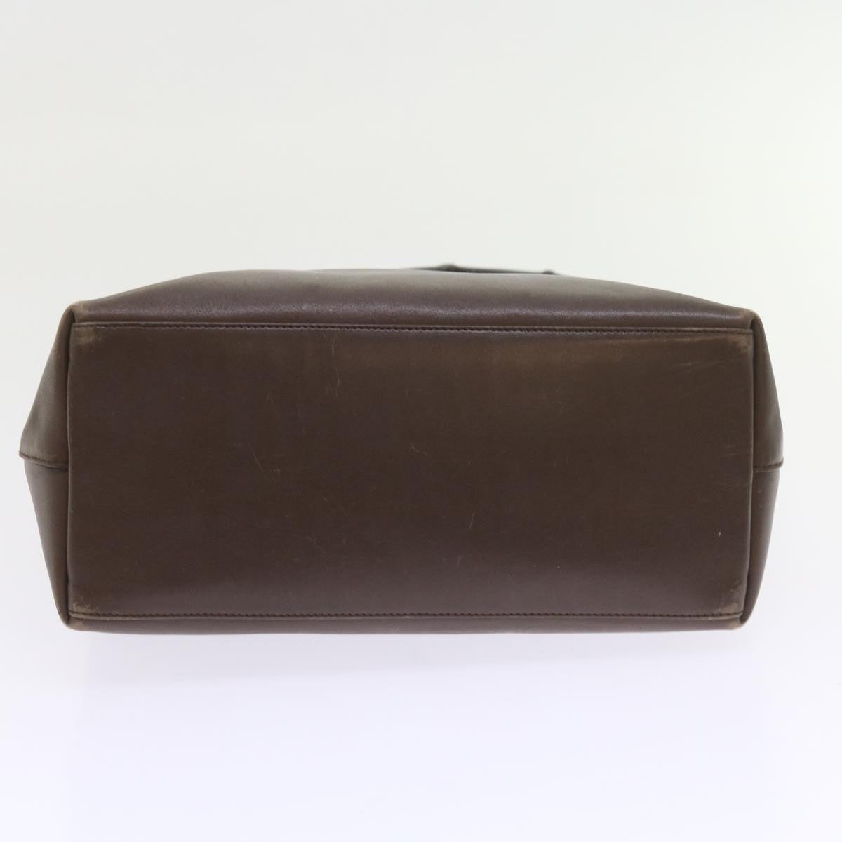 GUCCI Bamboo Shoulder Bag Leather Brown ac2294