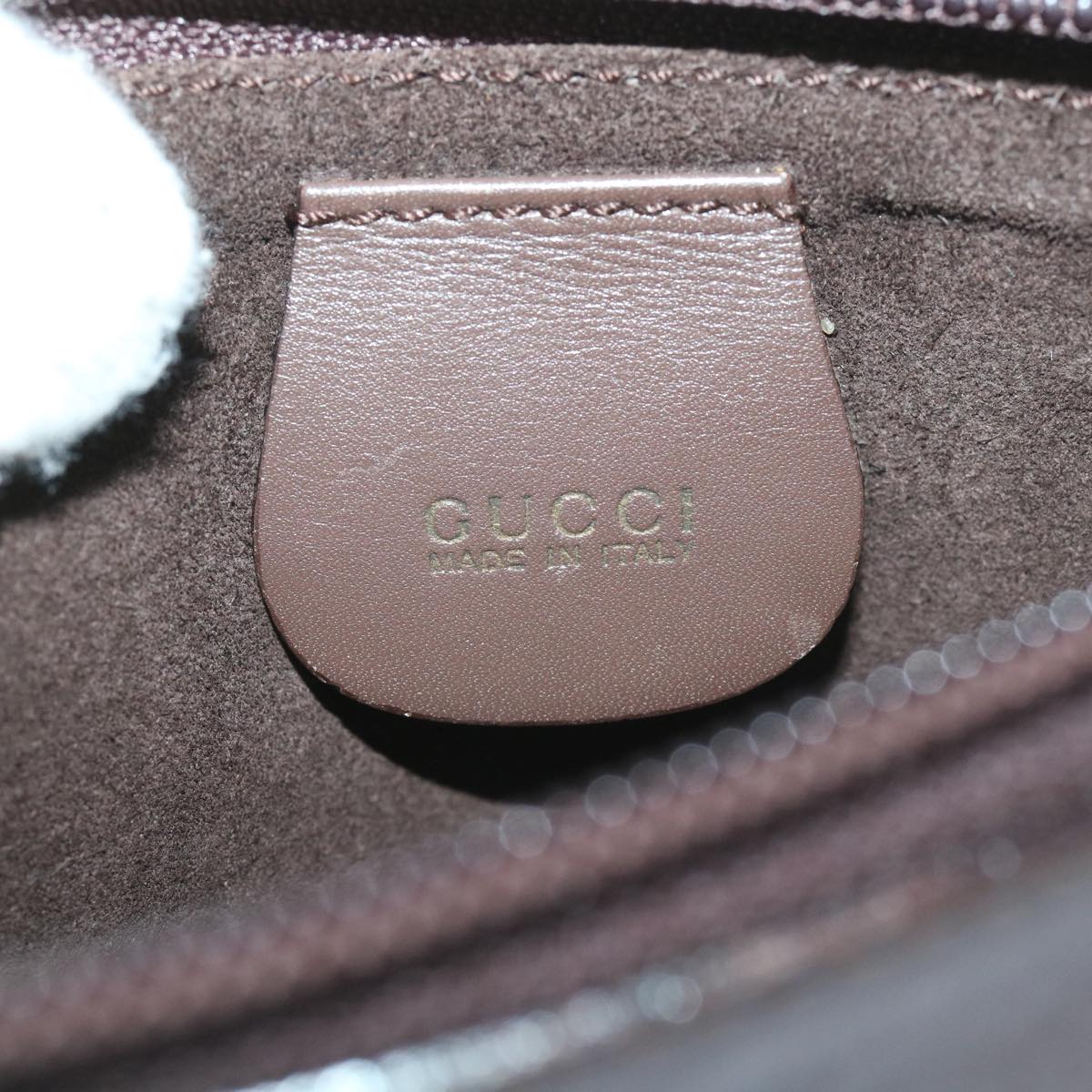 GUCCI Bamboo Shoulder Bag Leather Brown ac2294