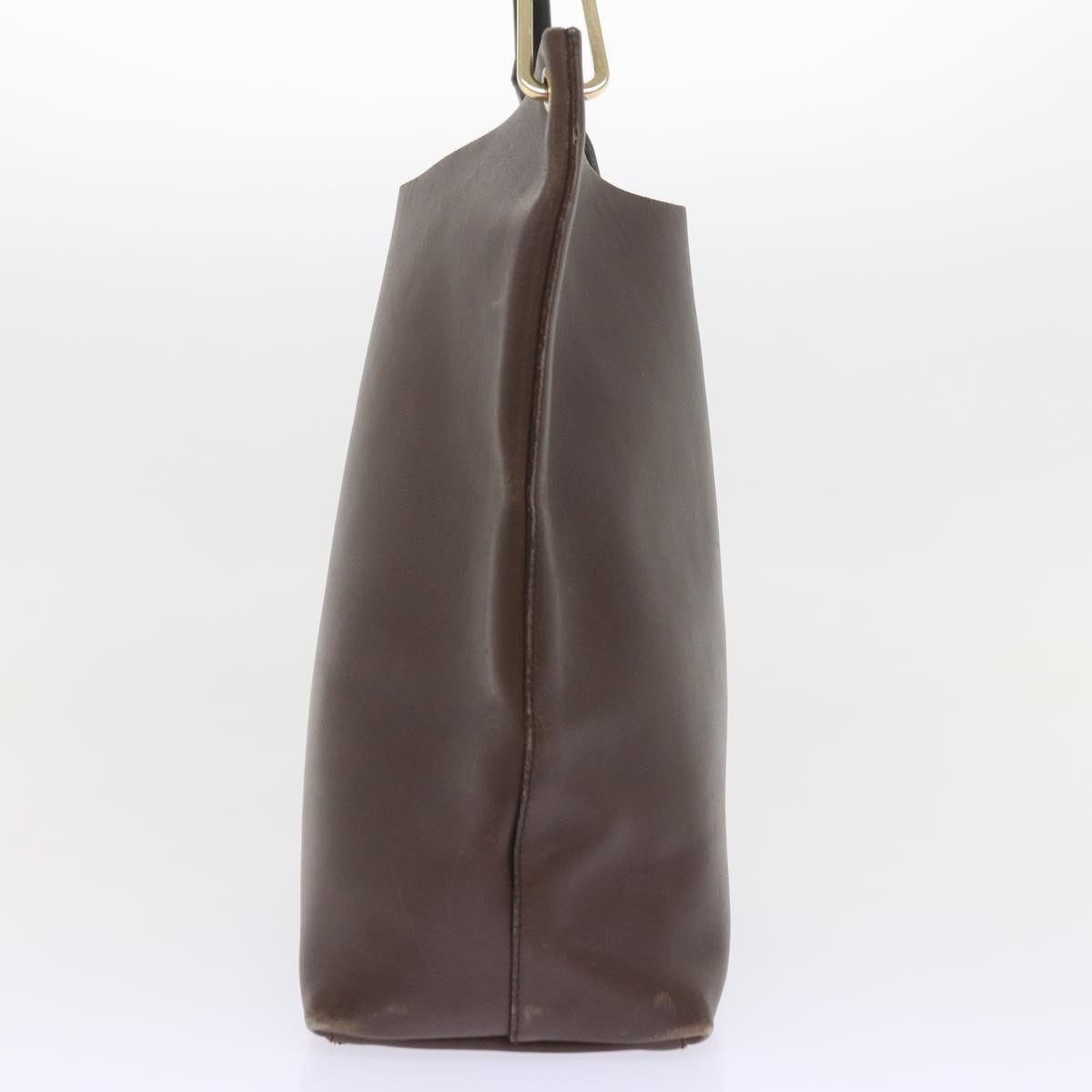 GUCCI Bamboo Shoulder Bag Leather Brown ac2294