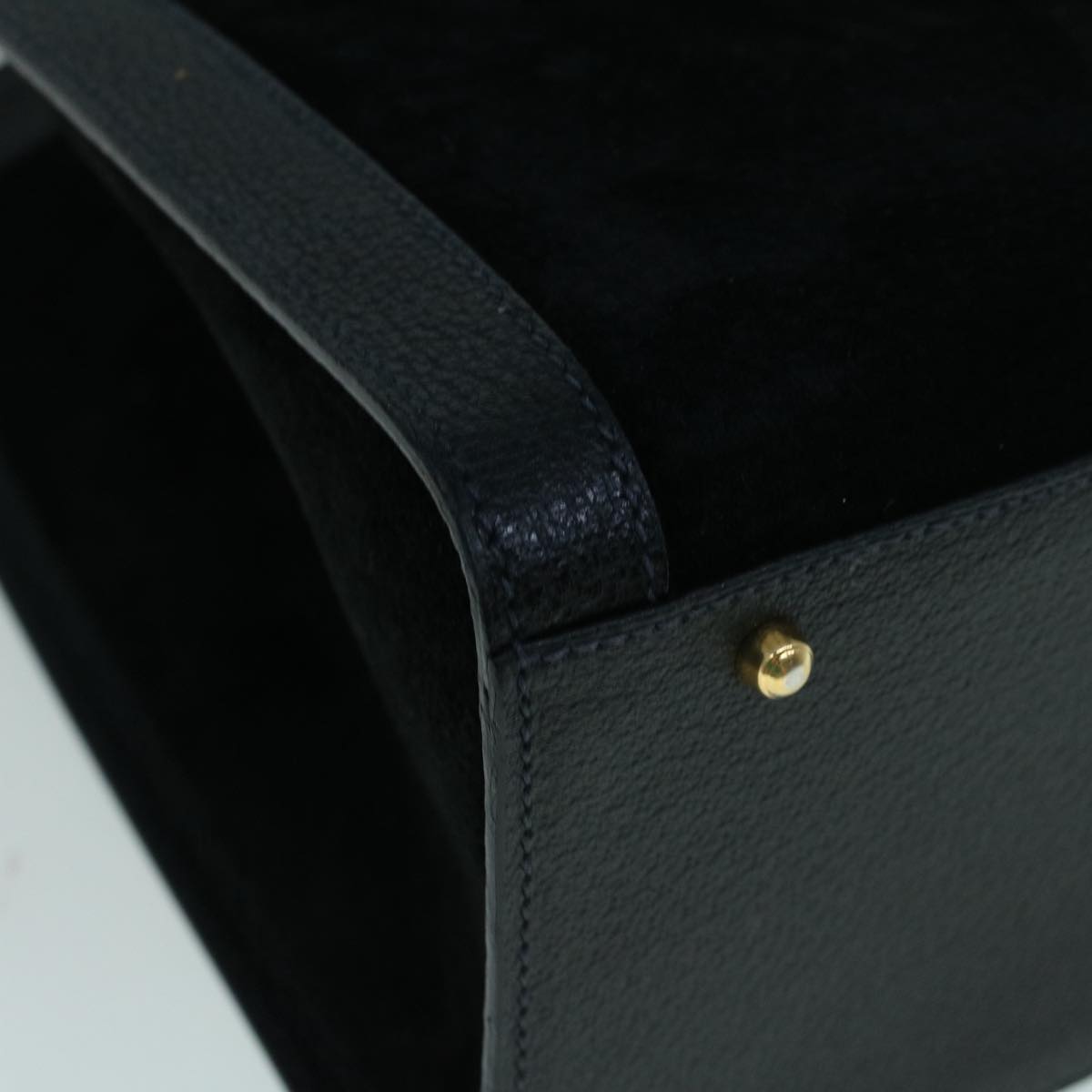 GUCCI Bamboo Hand Bag Suede Black 002 1098 0260 ac2366