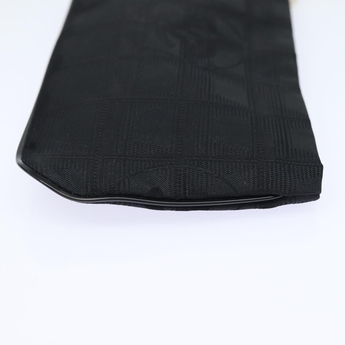 CHANEL New Travel Line Pouch Nylon Black CC ac3133