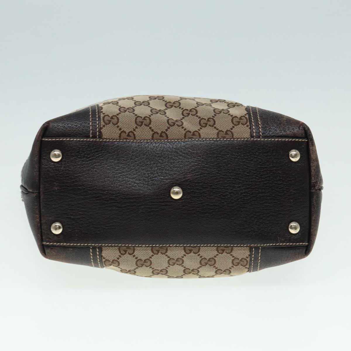 GUCCI GG Canvas Web Sherry Line Tote Bag Beige Gold Red 181779 ac3200