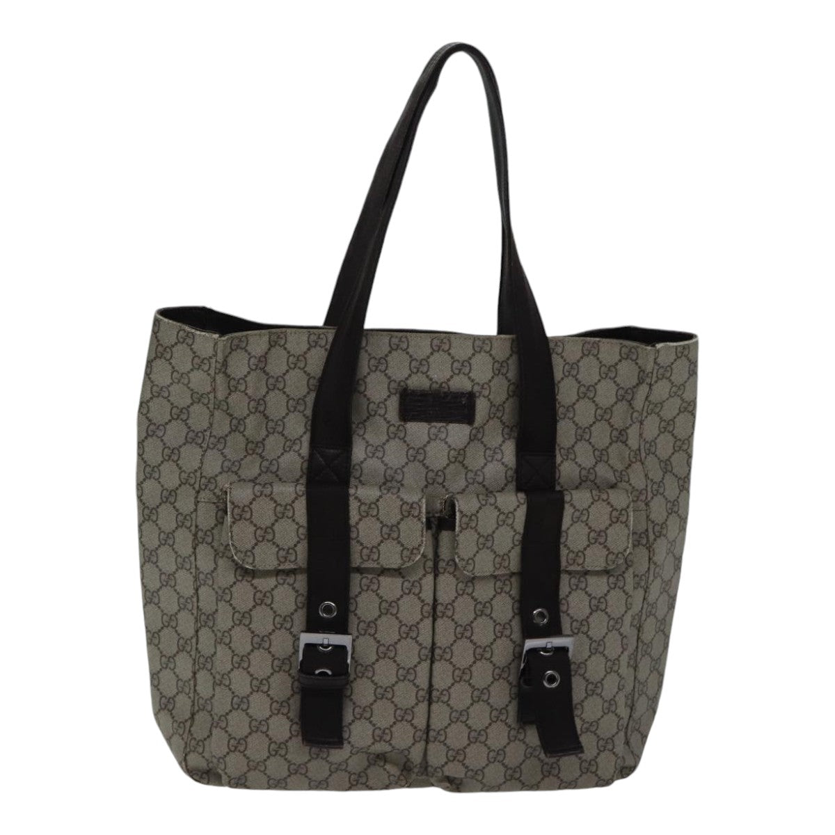 GUCCI GG Canvas Tote Bag Coated Canvas Beige ac3262