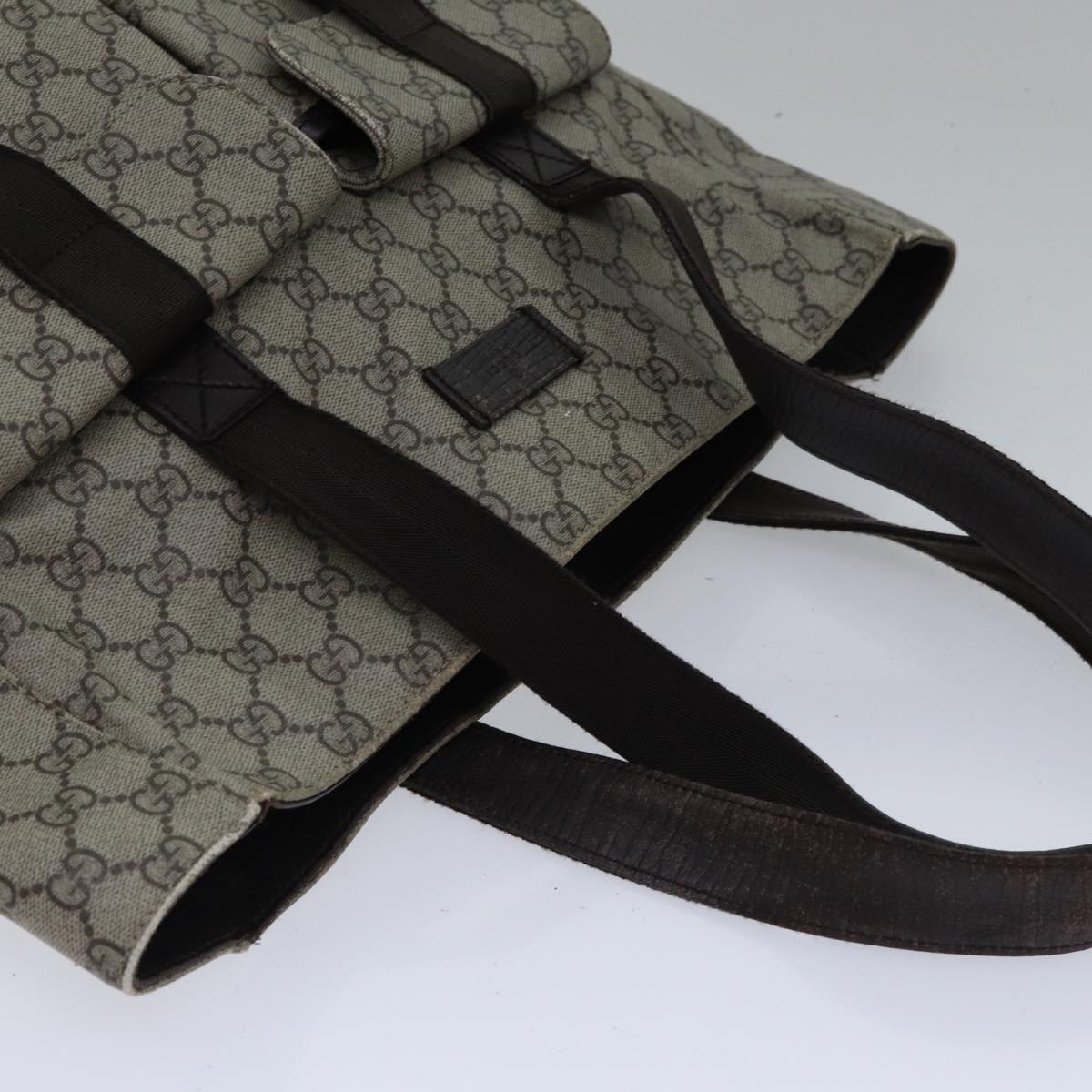 GUCCI GG Canvas Tote Bag Coated Canvas Beige ac3262