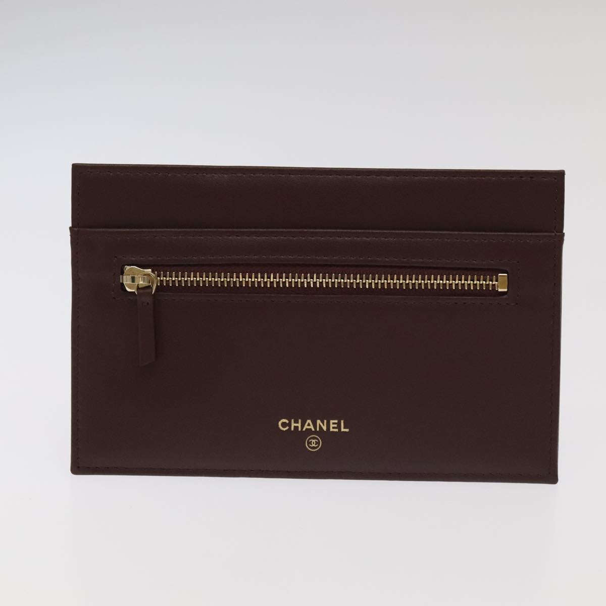 CHANEL Long Wallet Lamb Skin Black CC ac3422A
