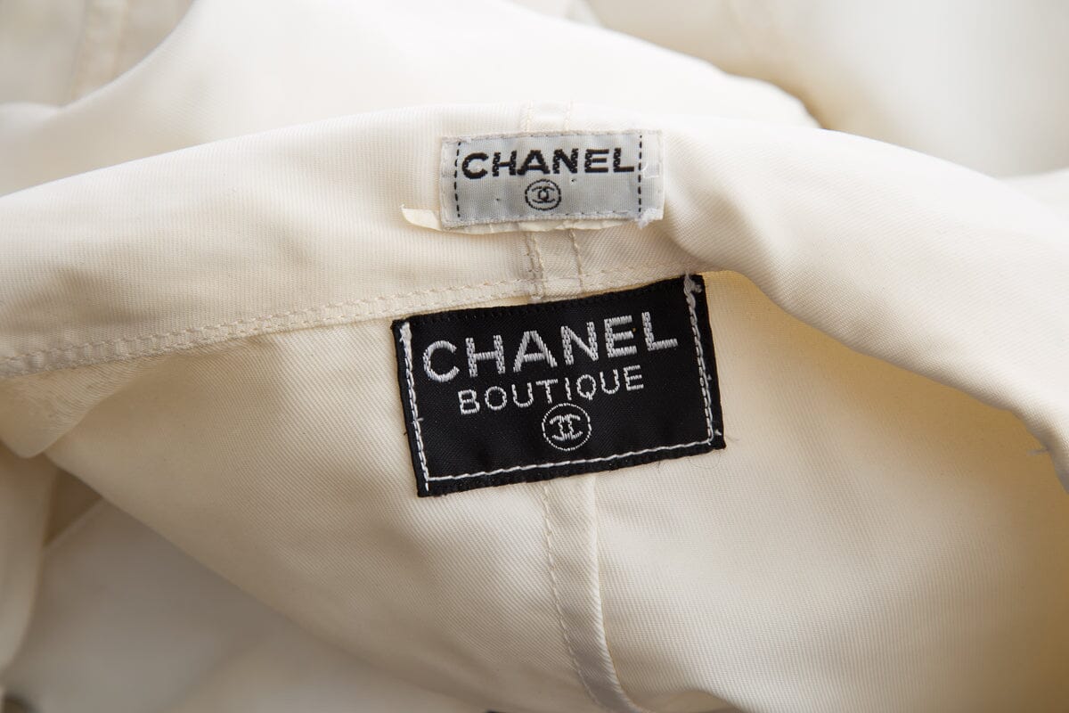 Chanel Boutique Ivory Wind Breaker Jacket