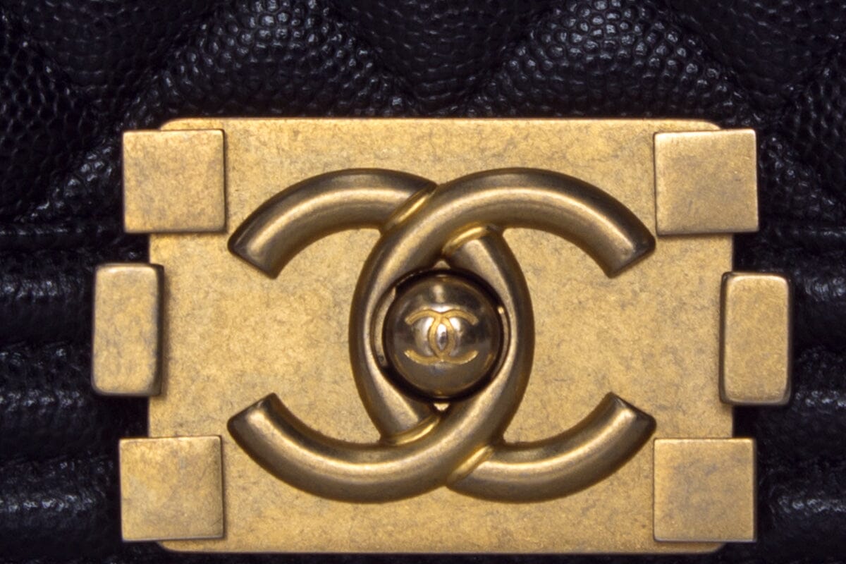 Chanel Black Small Boy Bag GHW Handbag