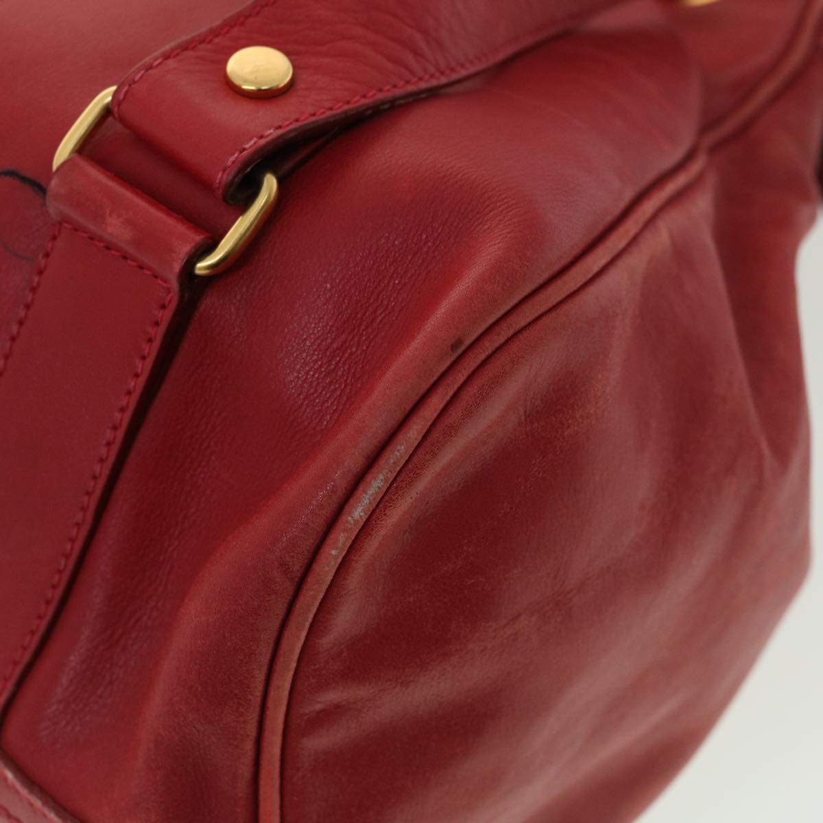 GUCCI Backpack Leather Red 003580008 am4132