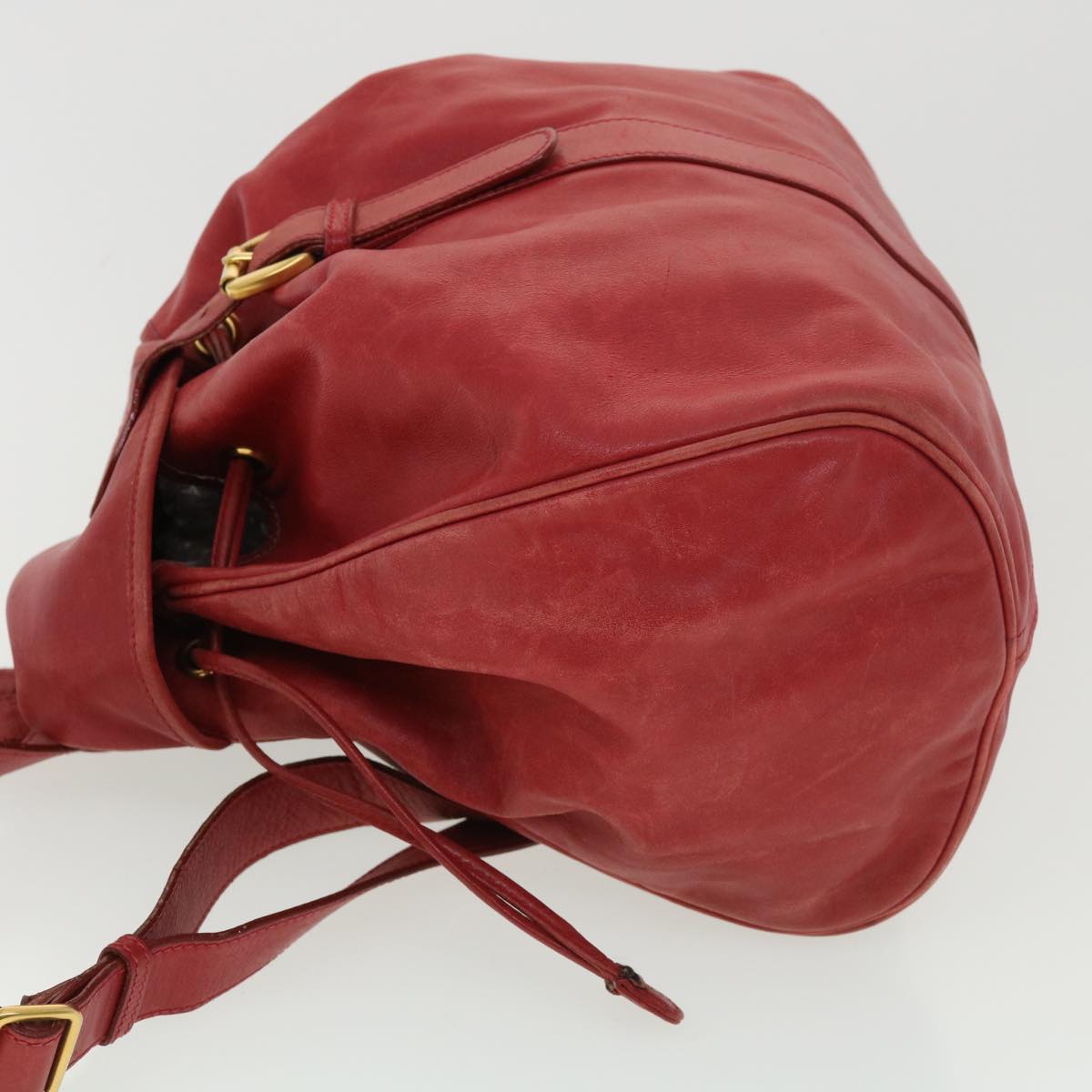 GUCCI Backpack Leather Red 003580008 am4132