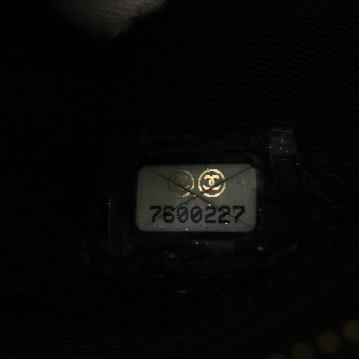 CHANEL Tote Bag Caviar Skin Black CC am4270A