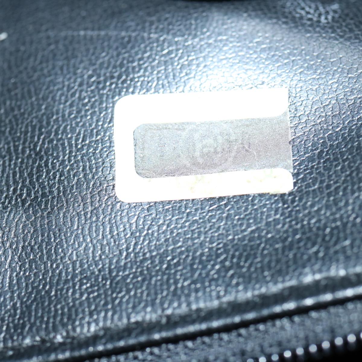 CHANEL Bicolole Briefcase Lamb Skin Black CC am5376
