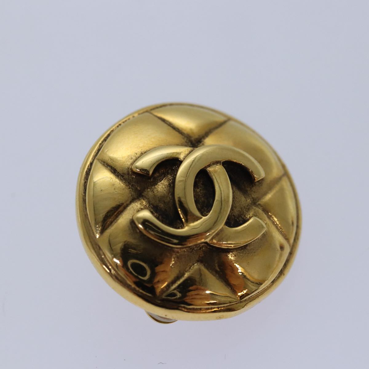 CHANEL COCO Mark Earring metal Gold CC am6613