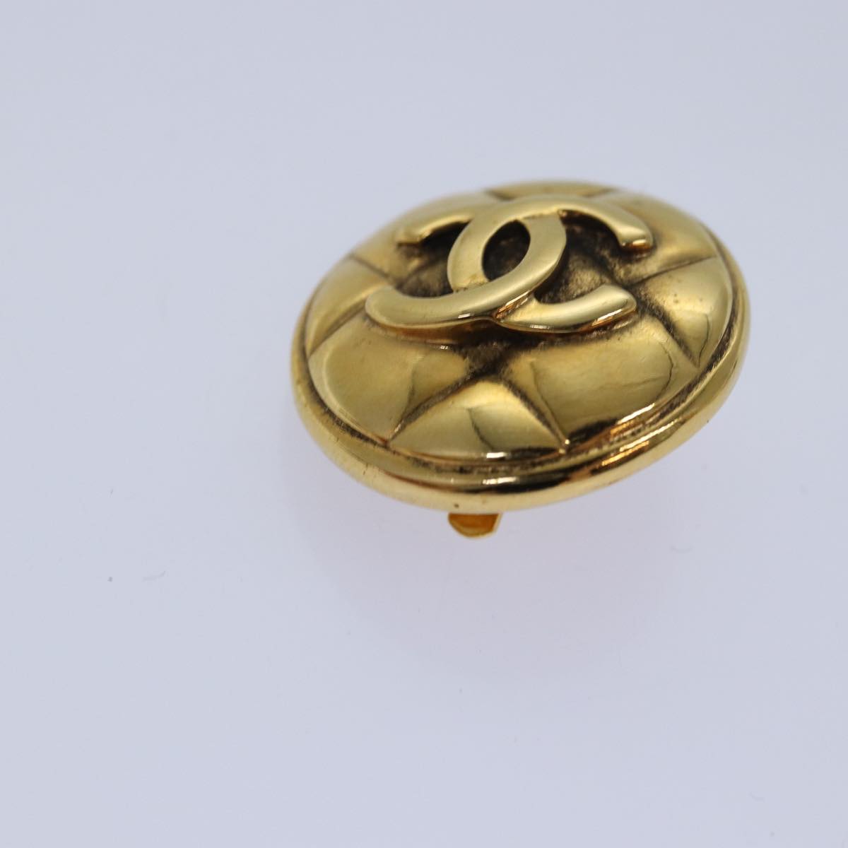 CHANEL COCO Mark Earring metal Gold CC am6613