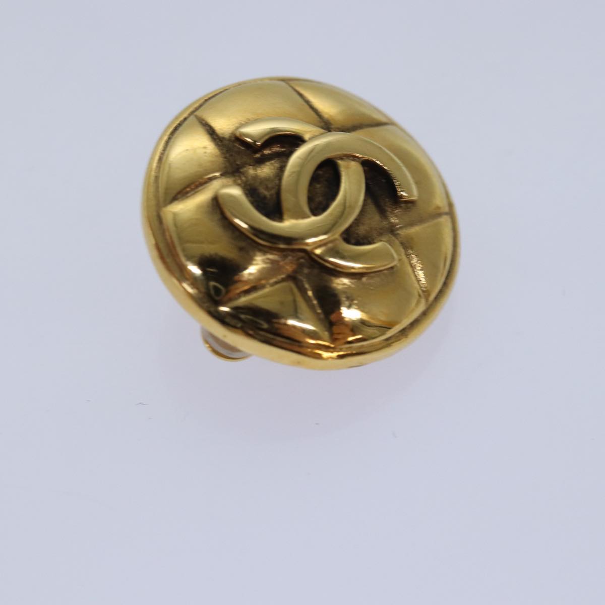 CHANEL COCO Mark Earring metal Gold CC am6613