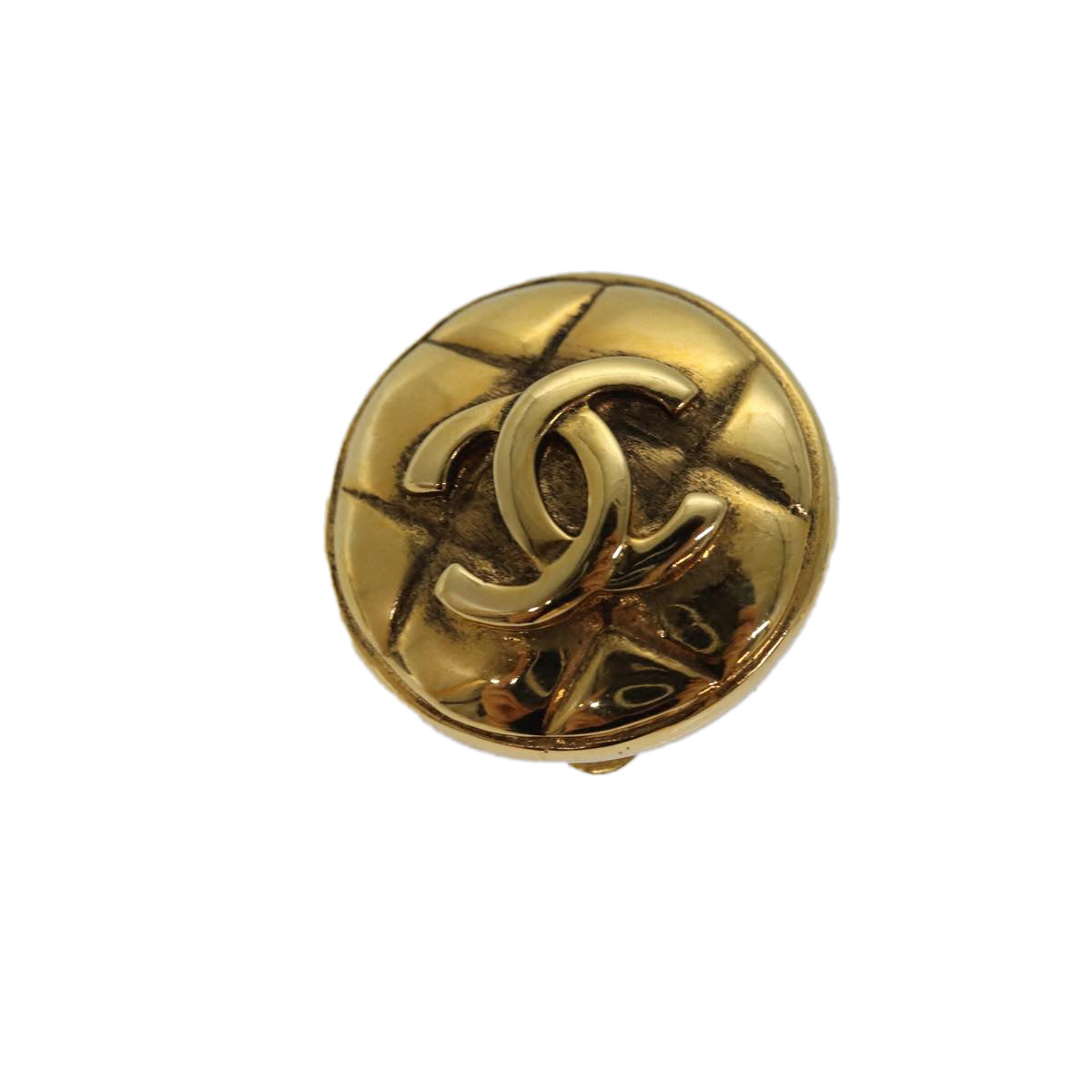 CHANEL COCO Mark Earring metal Gold CC am6613