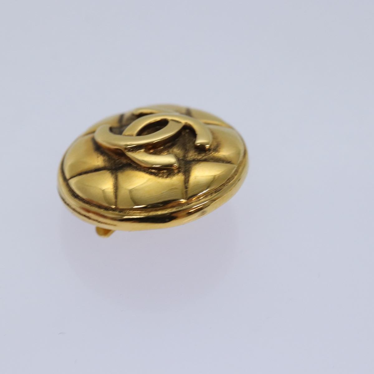 CHANEL COCO Mark Earring metal Gold CC am6613