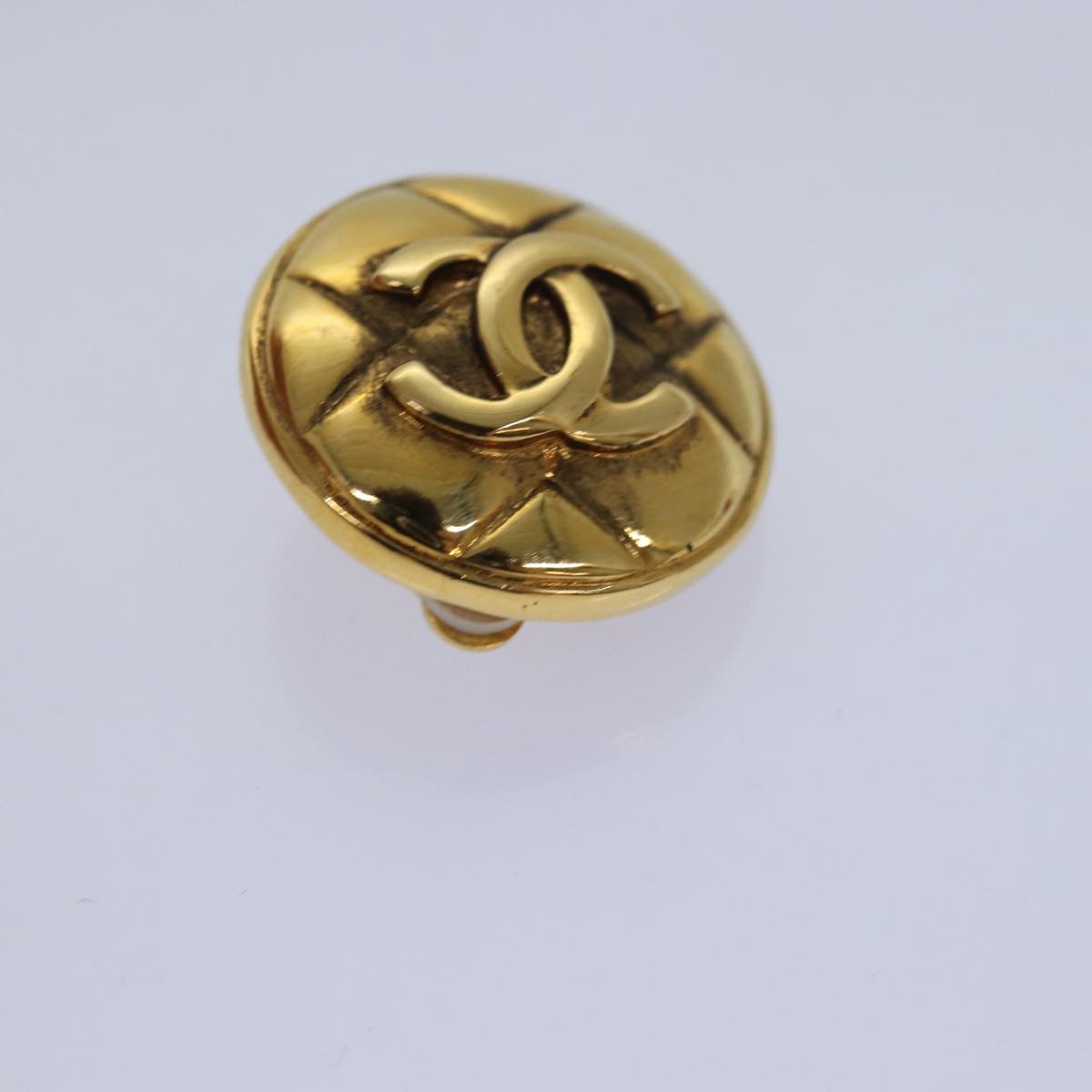 CHANEL COCO Mark Earring metal Gold CC am6613