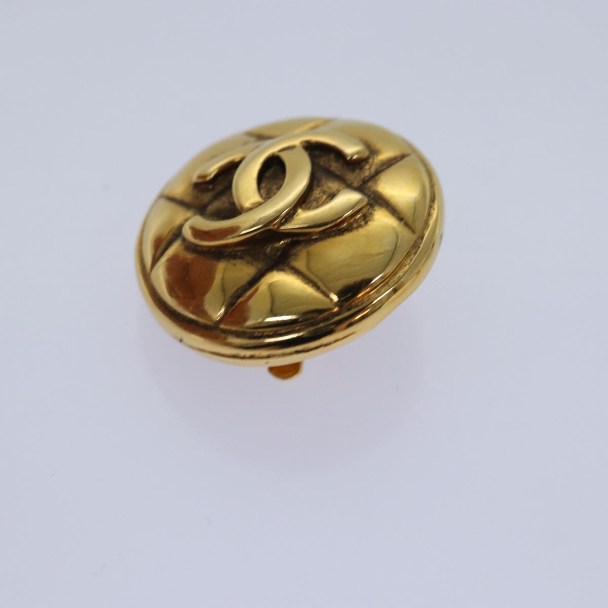 CHANEL COCO Mark Earring metal Gold CC am6613