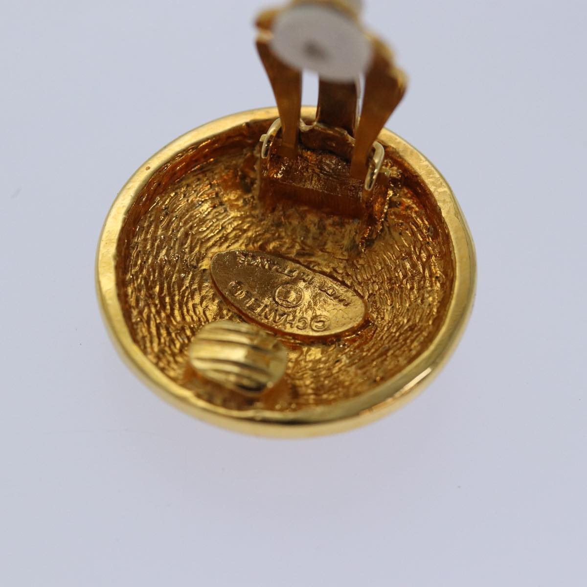CHANEL COCO Mark Earring metal Gold CC am6613