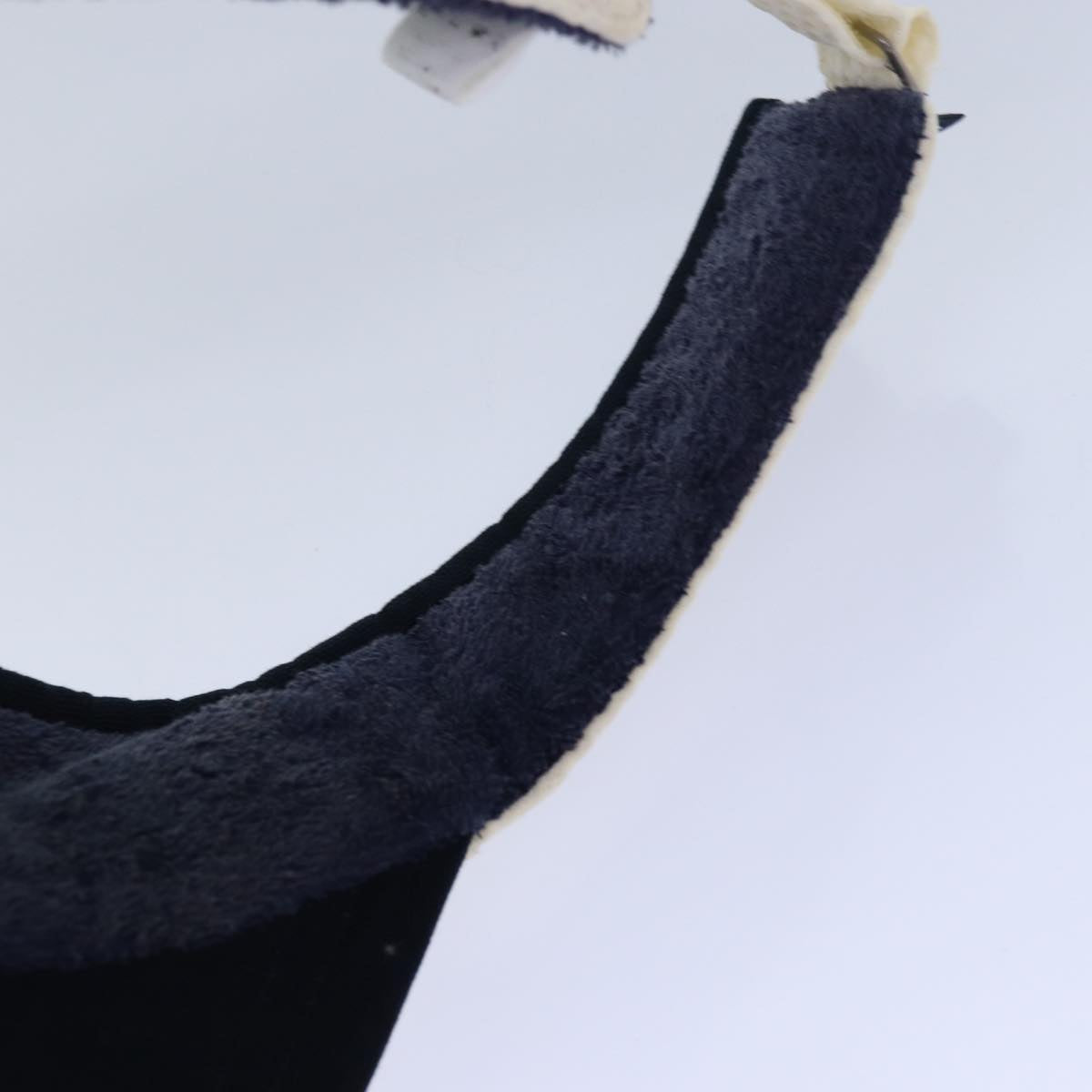 CHANEL Sports Sun Visor Cotton White Silver CC am6754