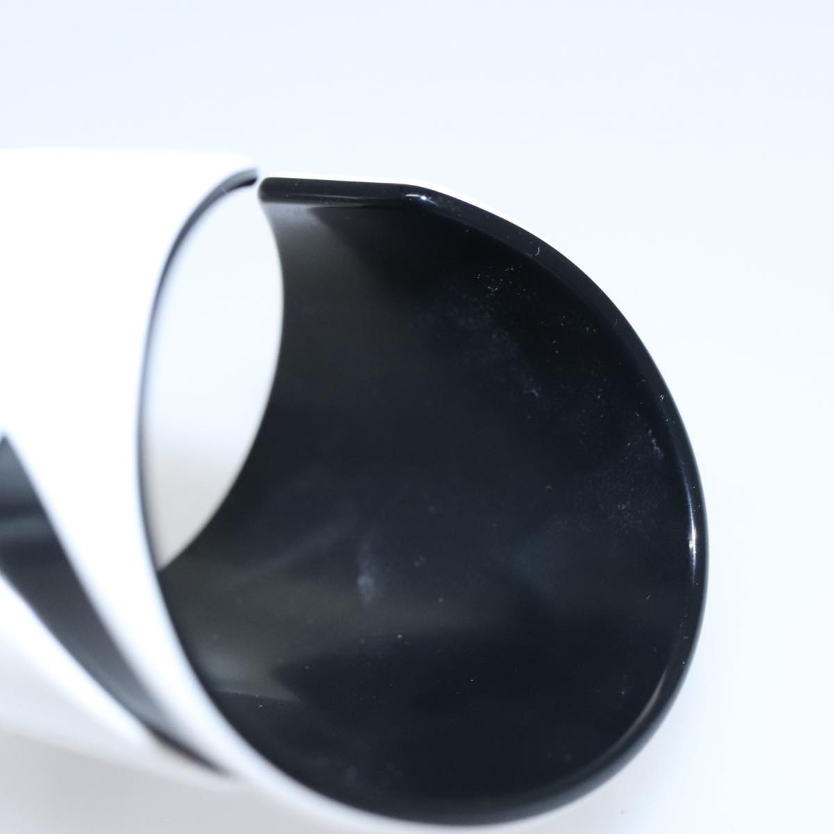 CHANEL Bangle COCO Mark plastic White Black CC am7441