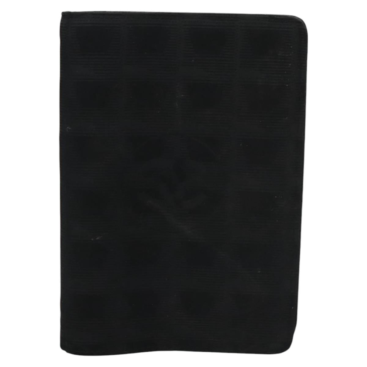 CHANEL New Travel line Day Planner Cover Nylon Black CC am7648