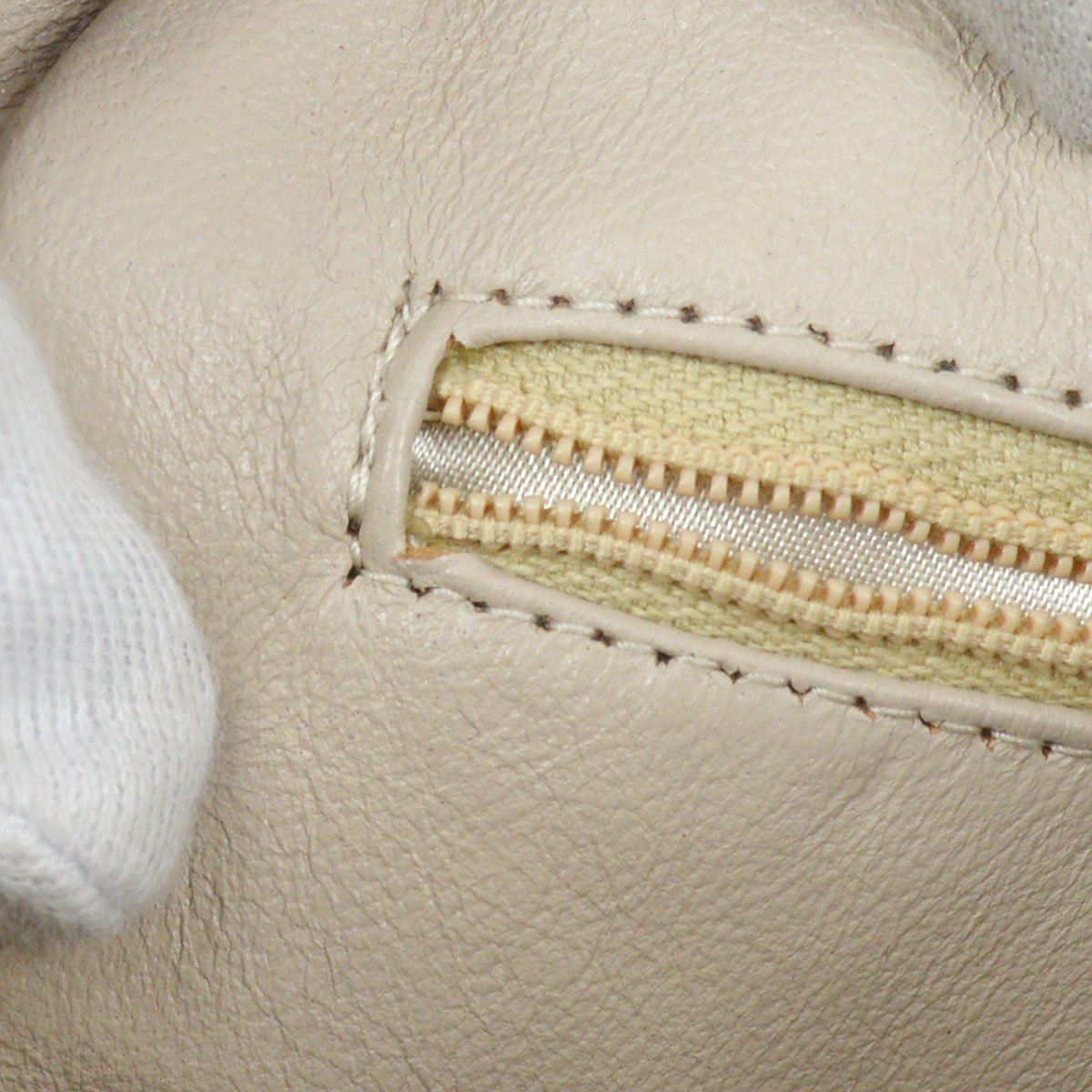 CHANEL 1994-1996 Triple CC Camera Bag Small Beige Lambskin
