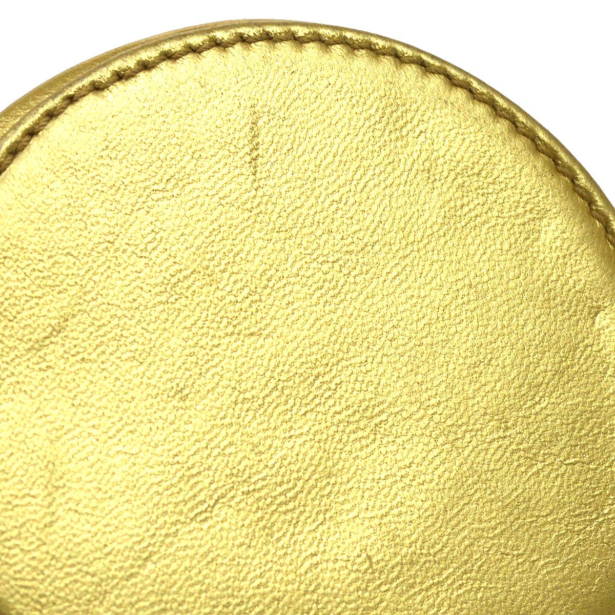 CHANEL 1994-1996 Timeless Jewelry Case Gold Lambskin