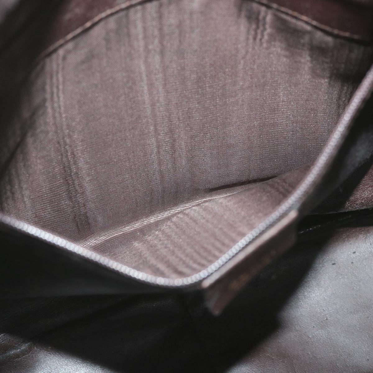 GUCCI Bamboo Shoulder Bag Leather Brown ar10677