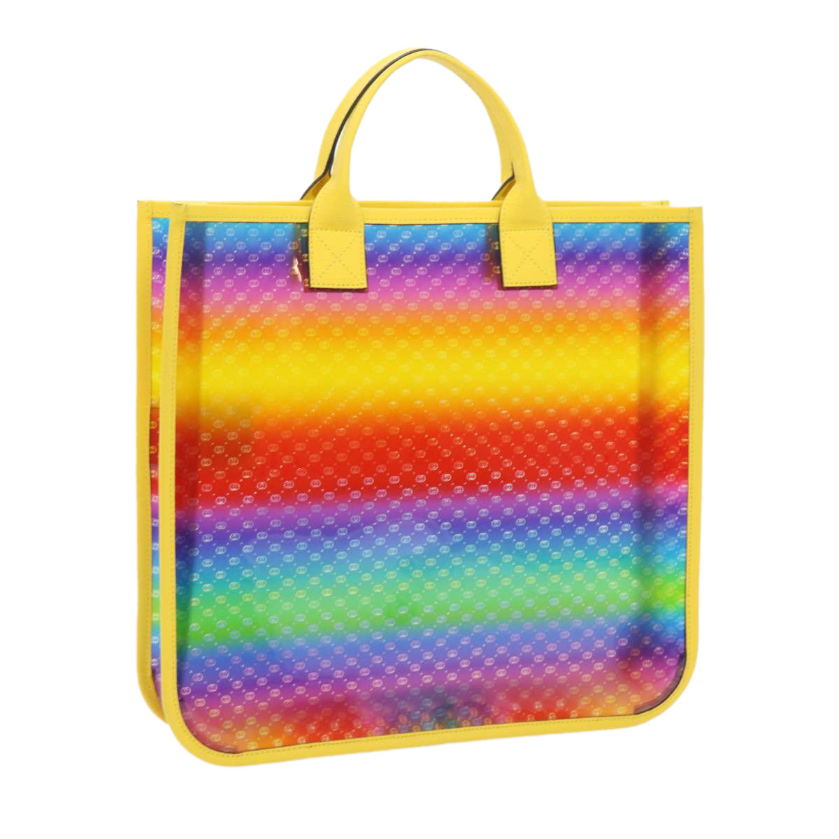 GUCCI Micro GG Canvas Tote Bag Vinyl Multicolor 550763 ar10682