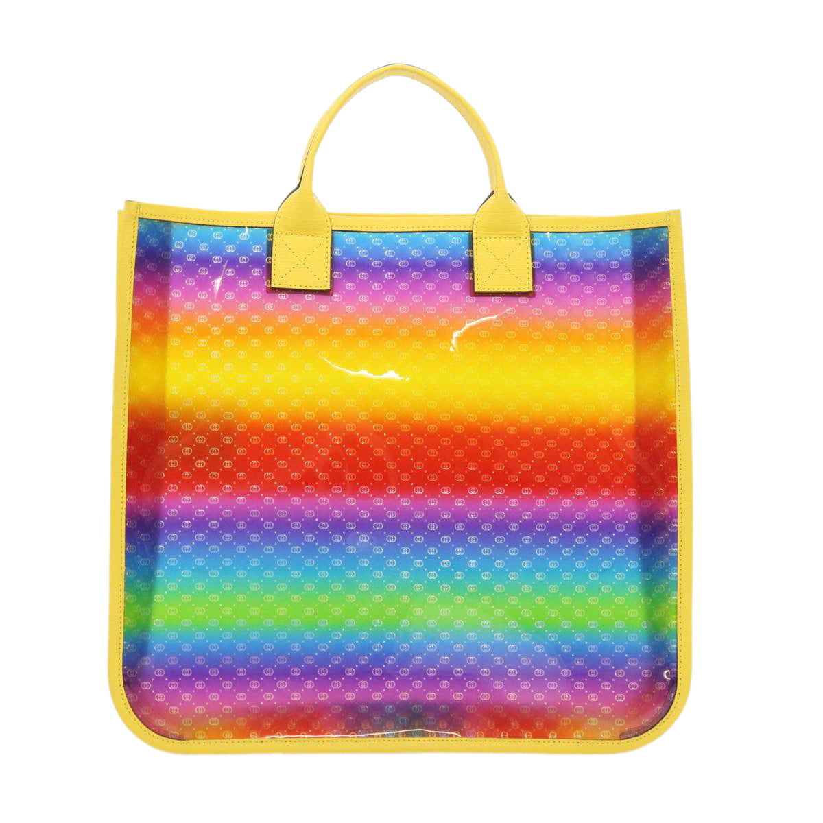 GUCCI Micro GG Canvas Tote Bag Vinyl Multicolor 550763 ar10682
